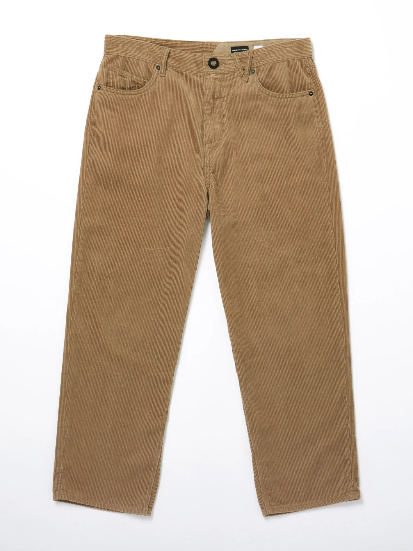 Billow Tapered Corduroy Trousers - Khaki - Image 8