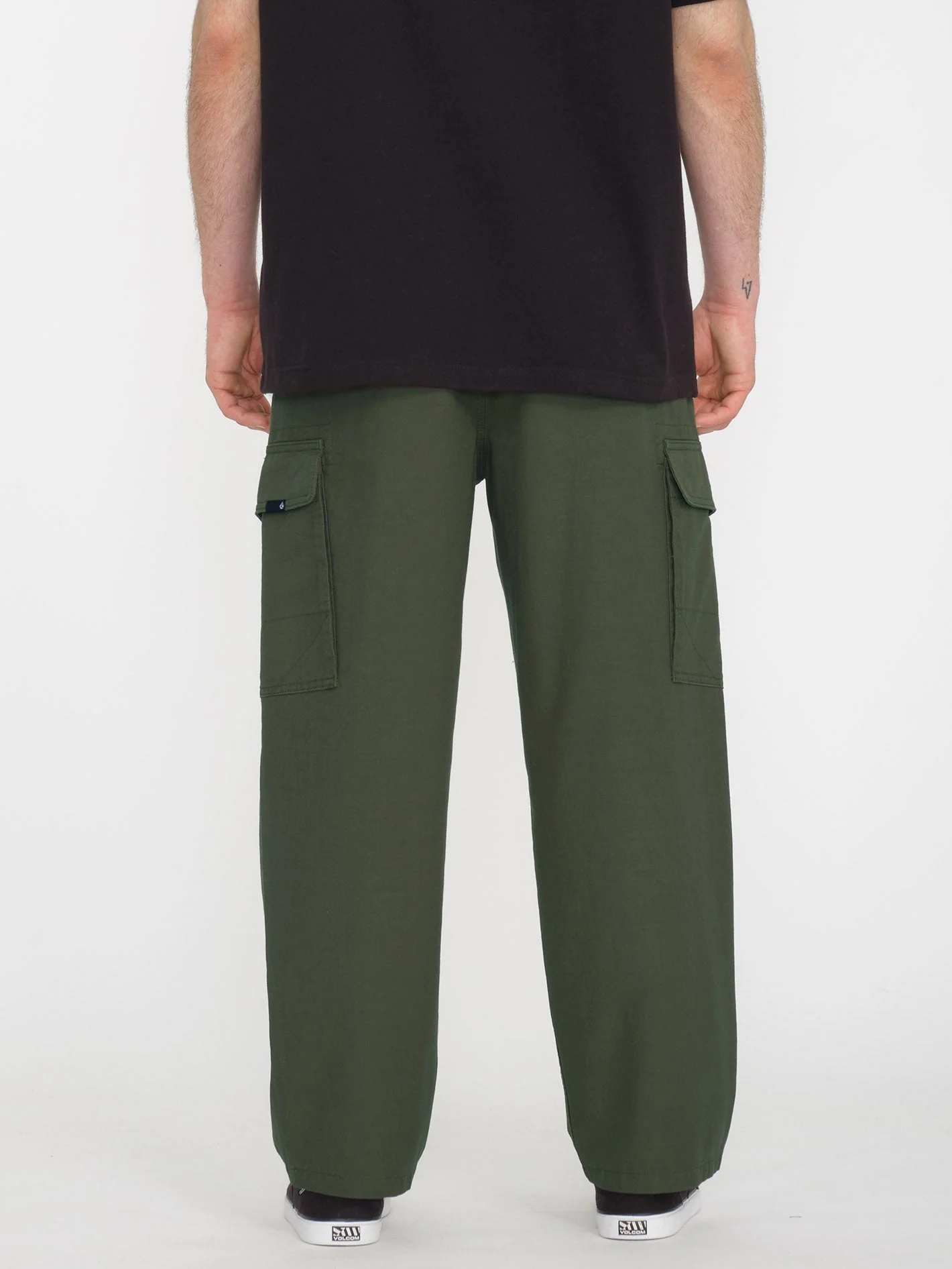 Billow Tapered Cargo Trousers - SQUADRON GREEN - Image 2