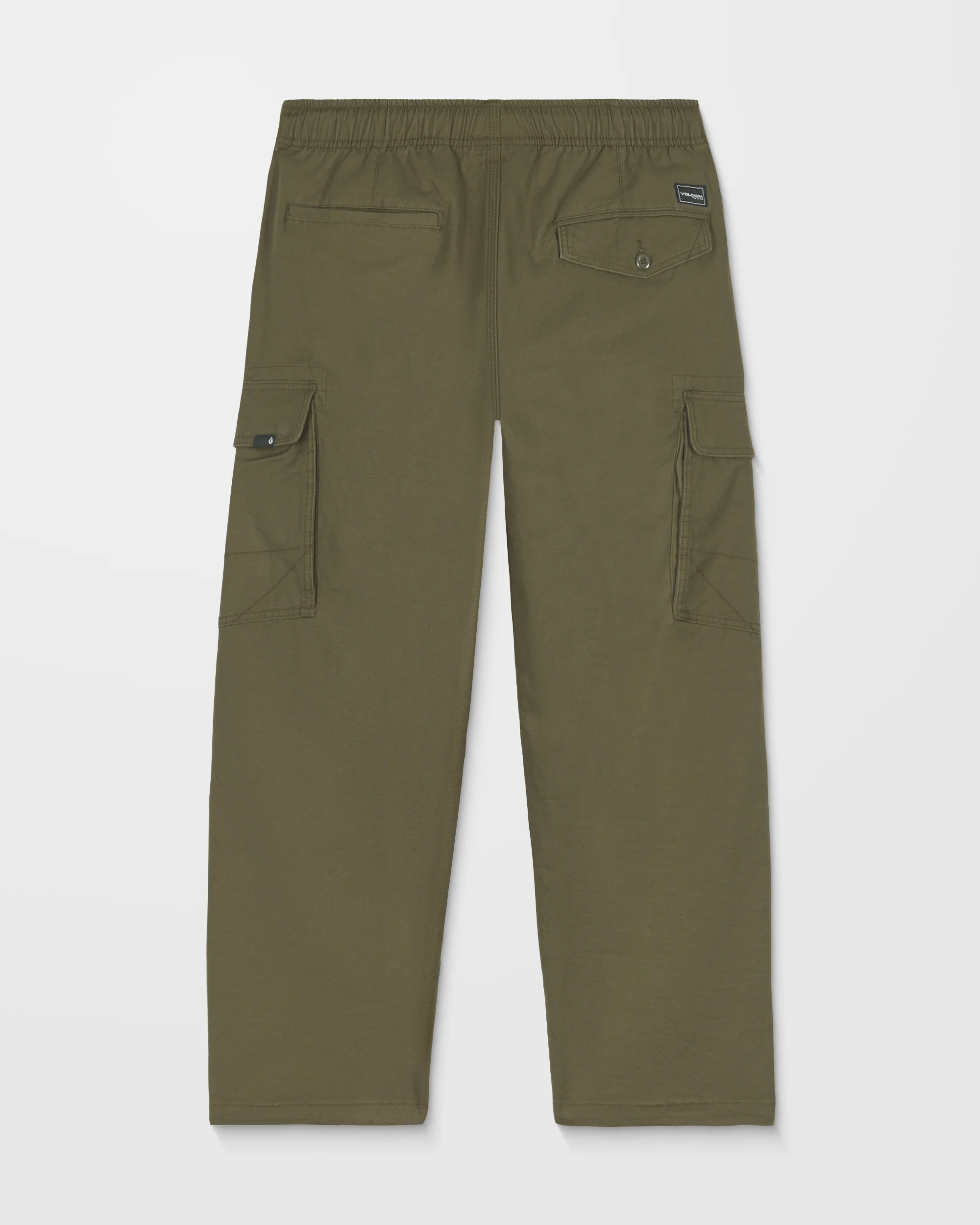 Billow Tapered Elasticated Waist Cargo Trousers - Sage Leaf - Image 7