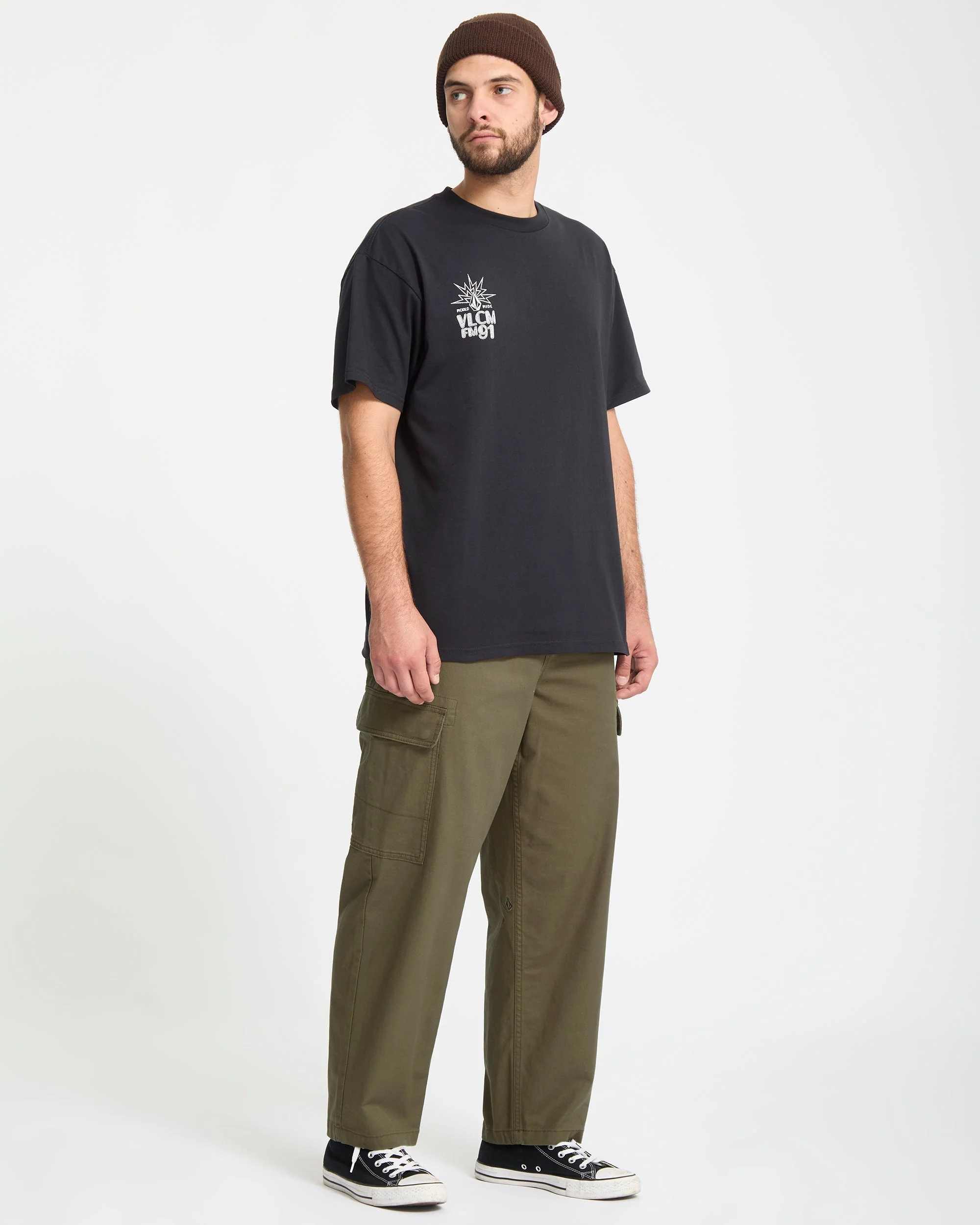 Billow Tapered Elasticated Waist Cargo - Sage Leaf - Image 4