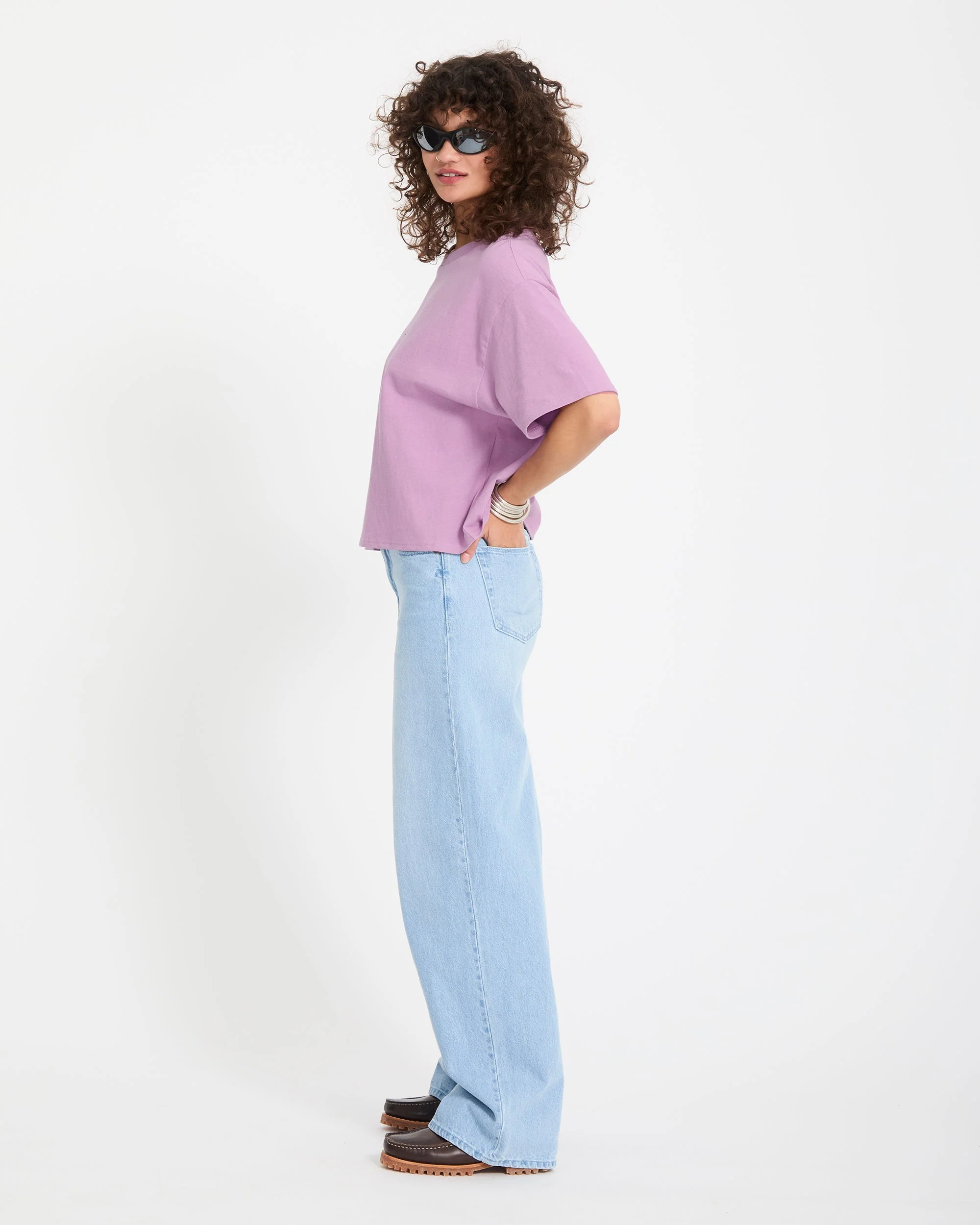 Bliss T-Shirt - Dusty Lavender - Image 8