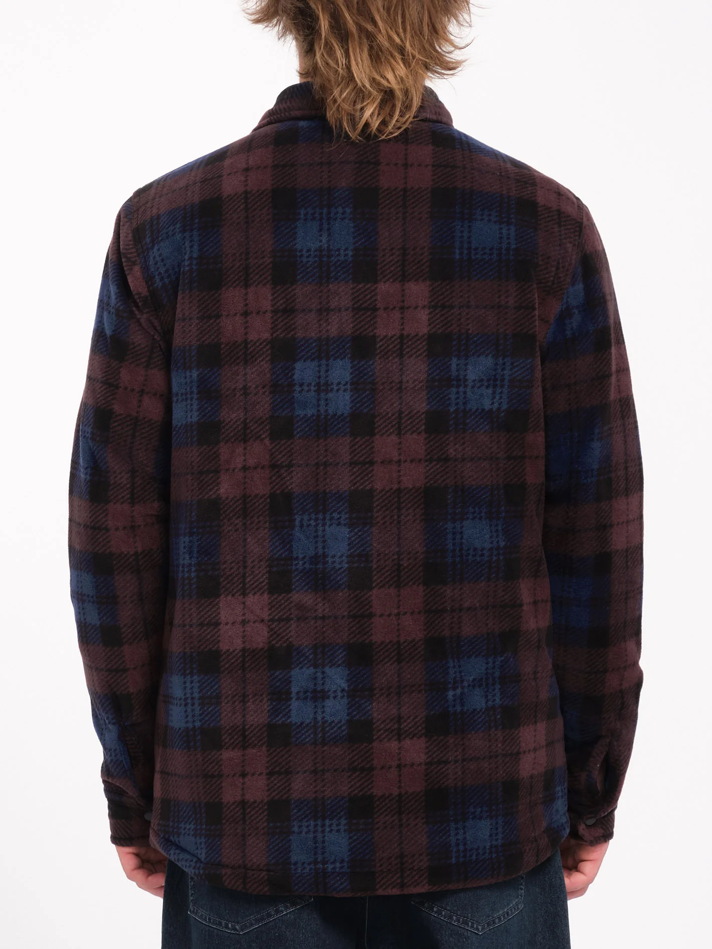 Bowered Polar Over-Shirt - Merlot - Image 3