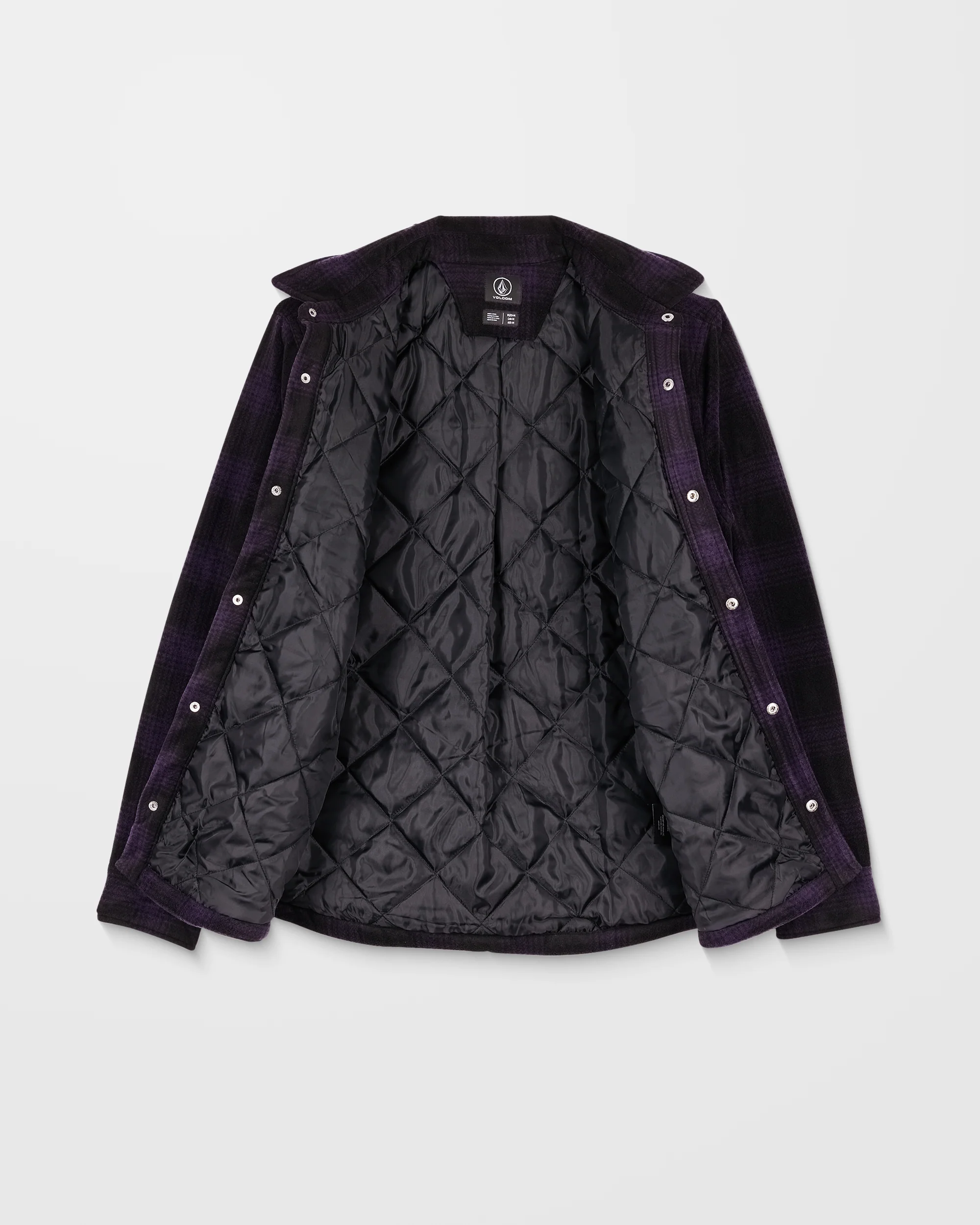 Bowered Fleece Over-Shirt - Dark Purple - Image 6
