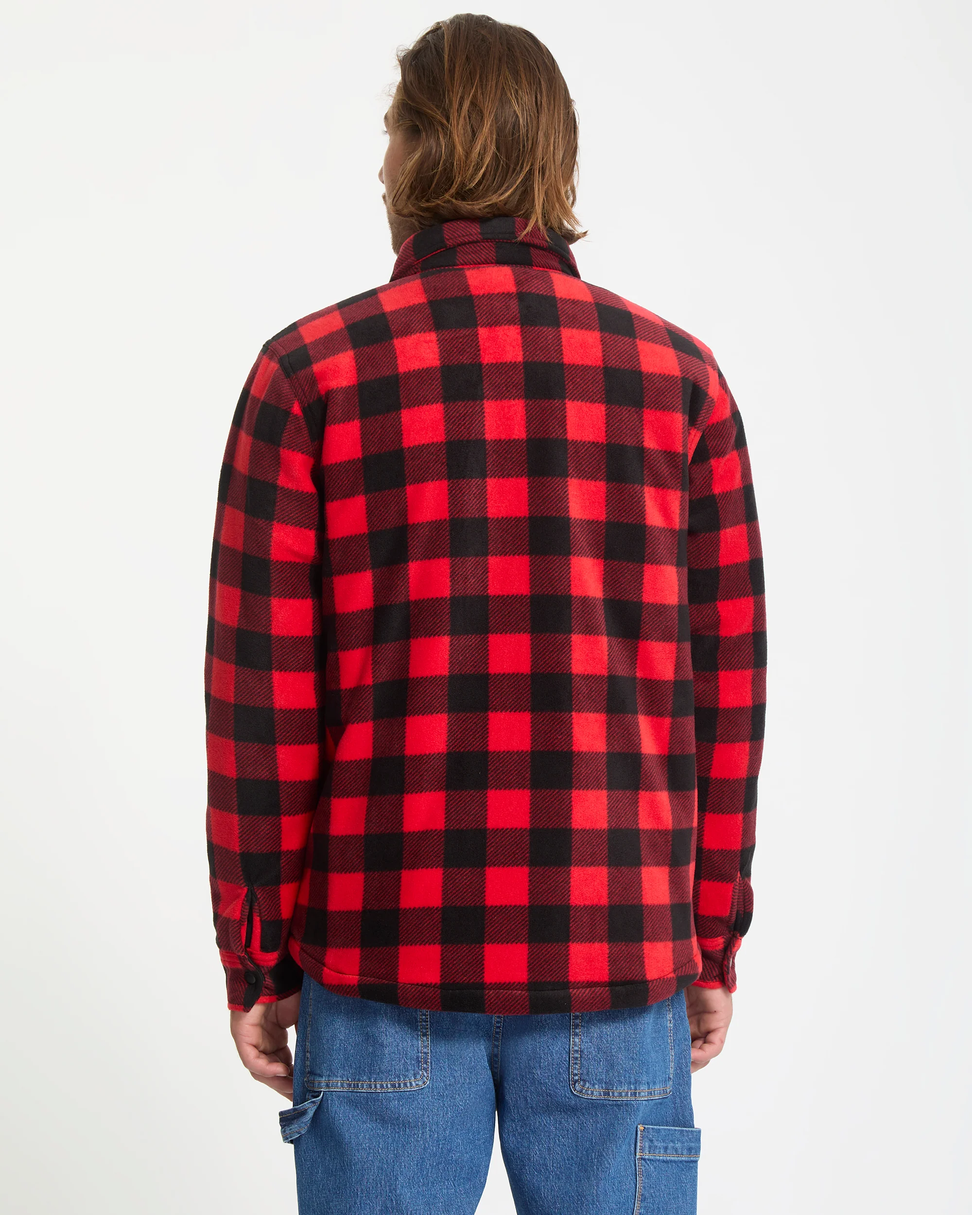 Bowered Fleece Over-Shirt - Lifeguard Red - Image 2