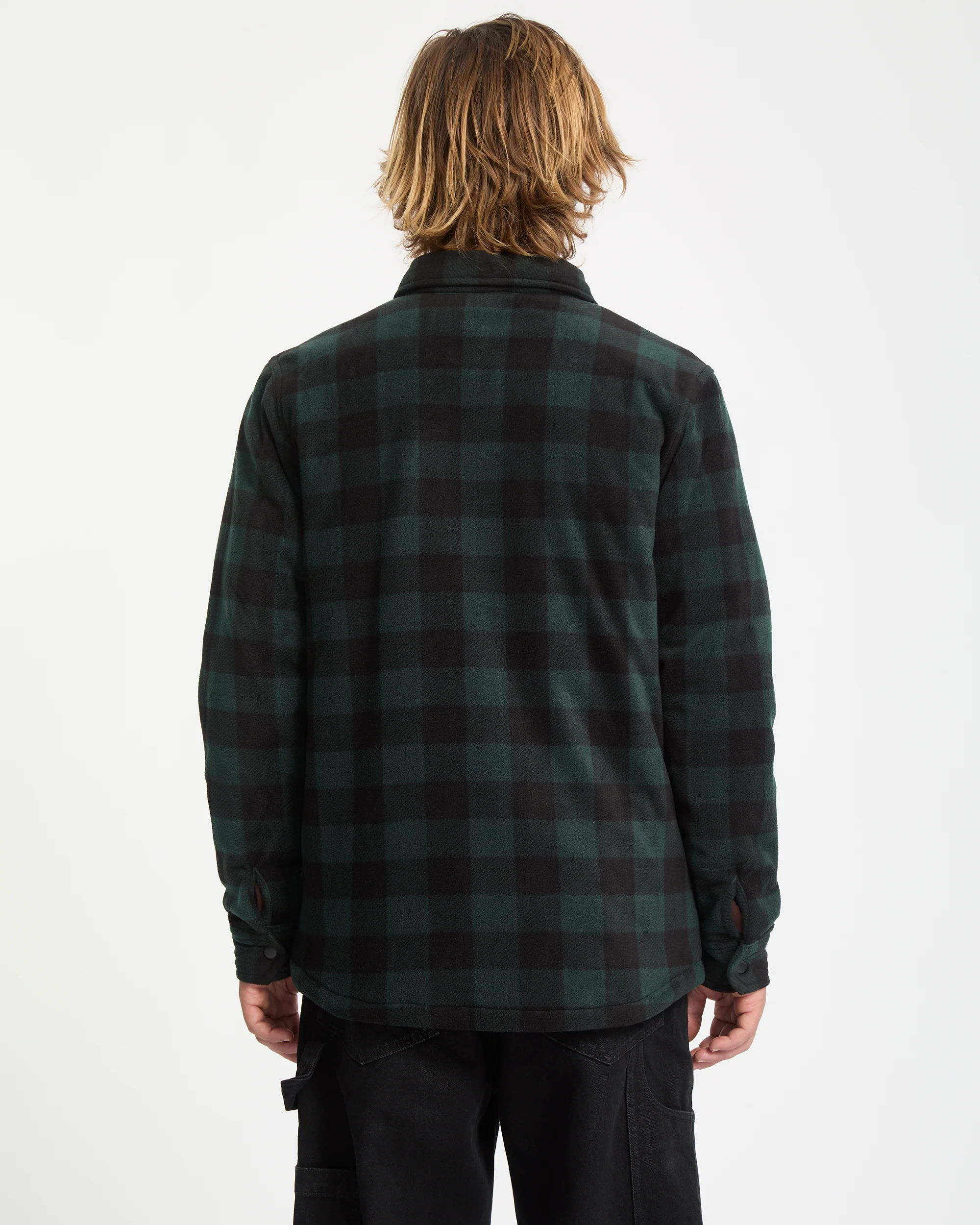 Bowered Fleece Over-Shirt - Scarab - Image 2