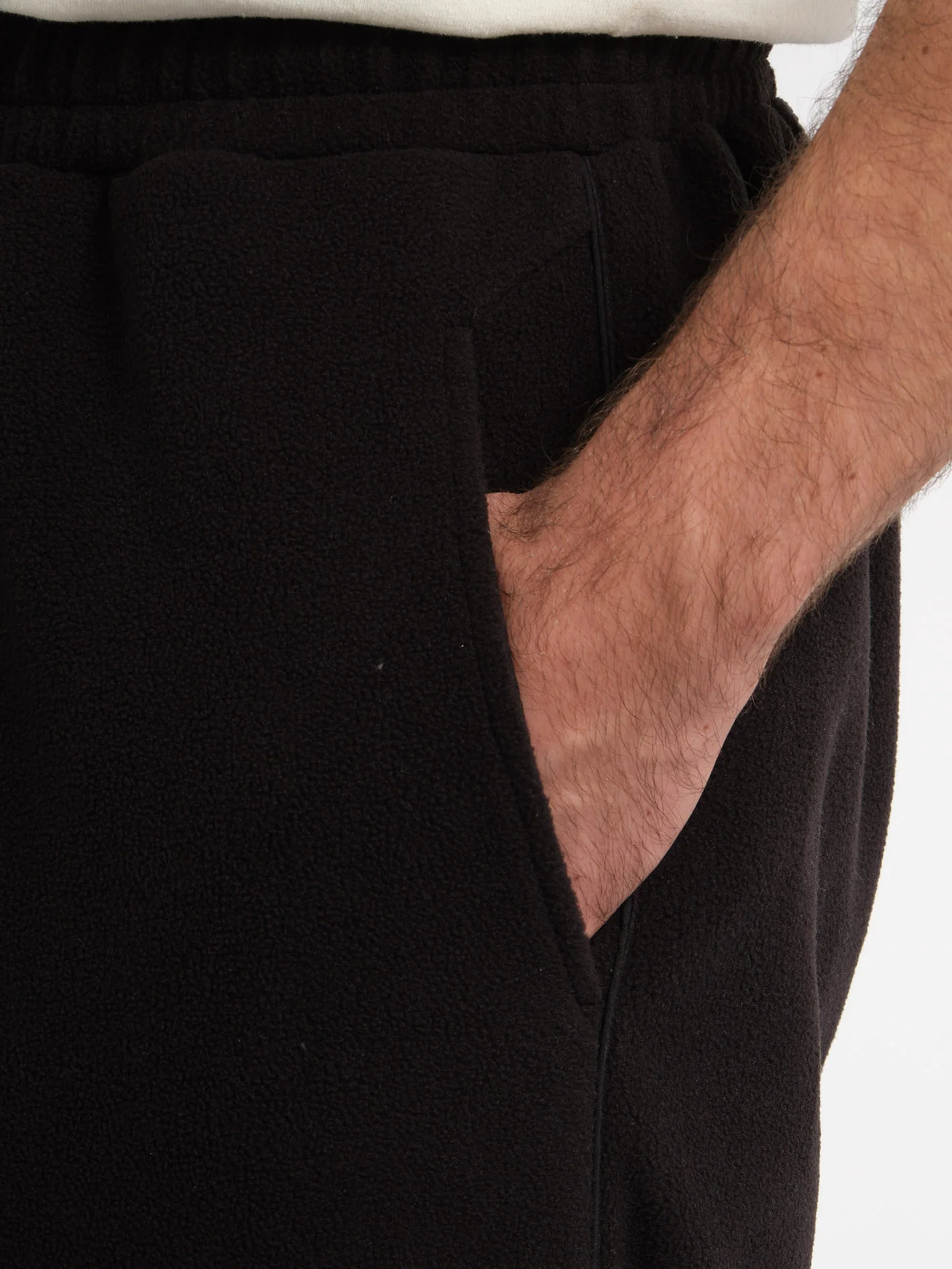 Bowered Light Fleece Trousers - BLACK - Image 7