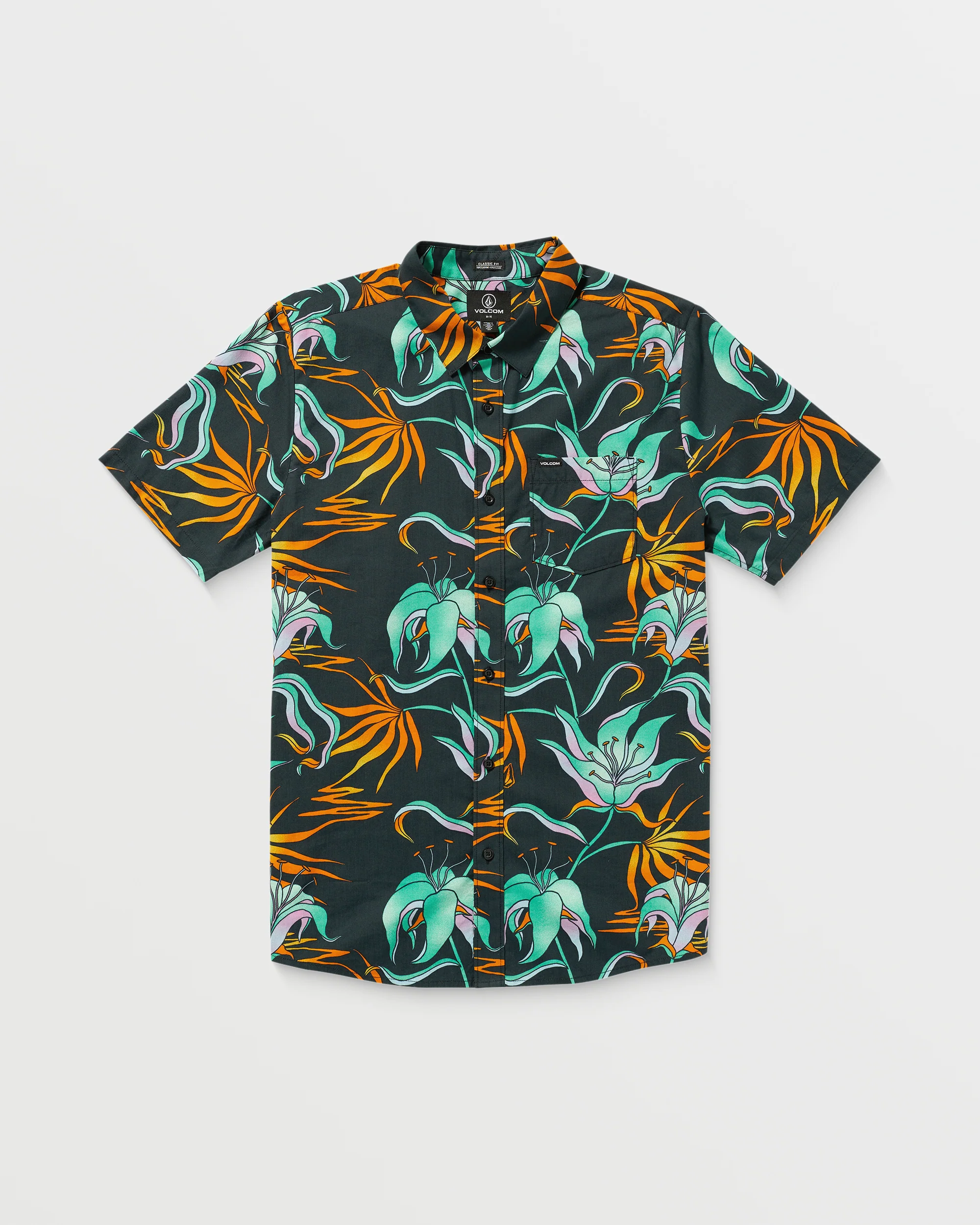 Brainmelter Floral Shirt - Black Green - Image 6