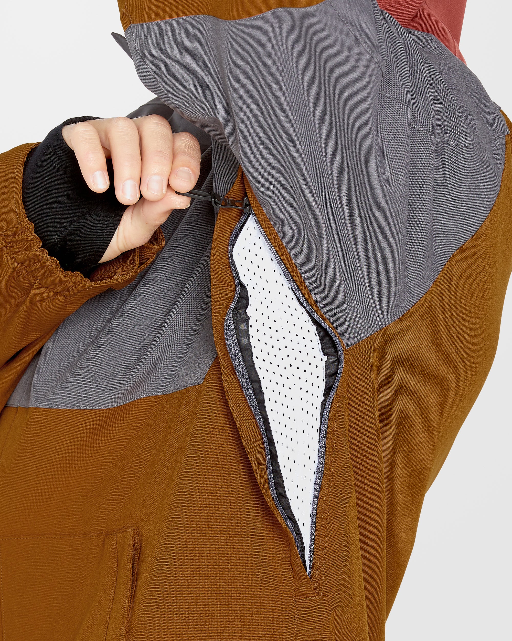 Brighton Full Zip Jacket - Caramel - Image 7