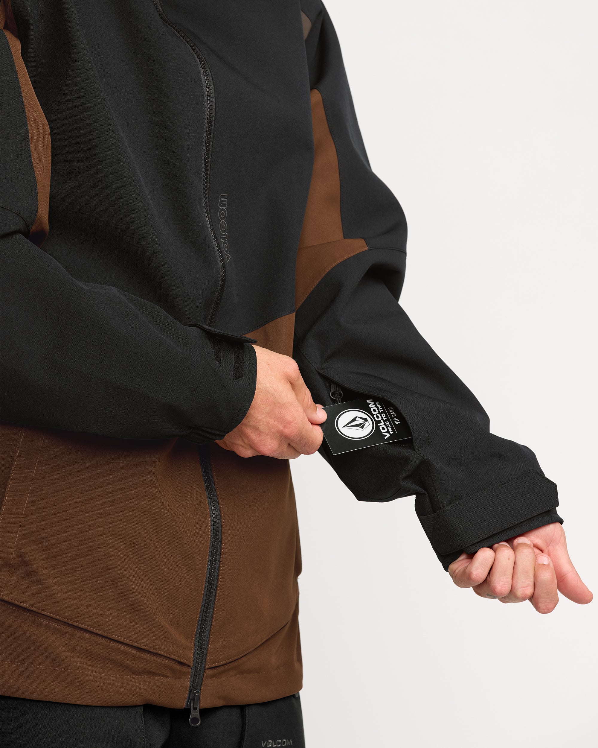 Brighton Full Zip Jacket - Brown - Image 7