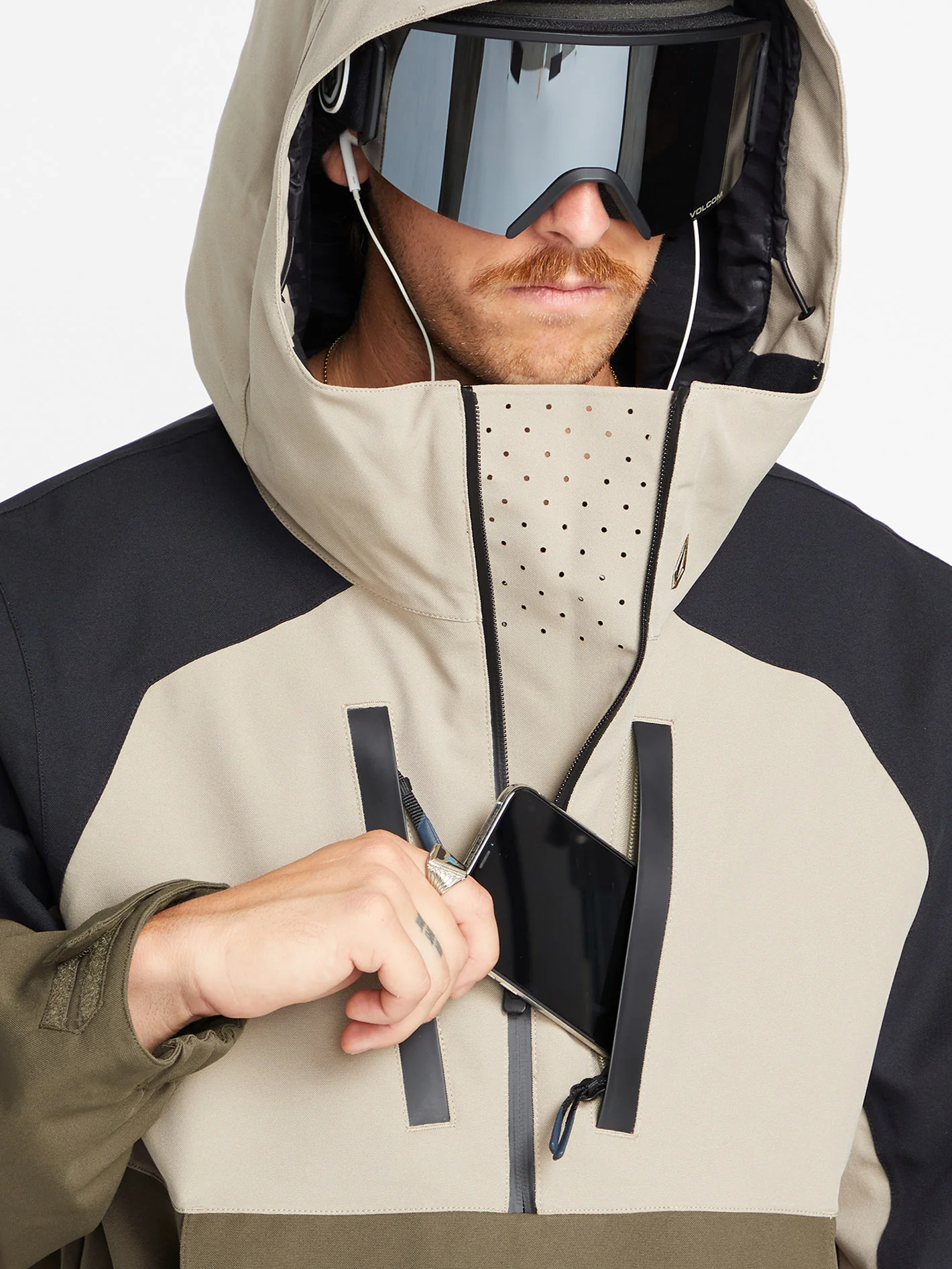 Brighton Pullover Jacket - Dark Khaki - Image 15