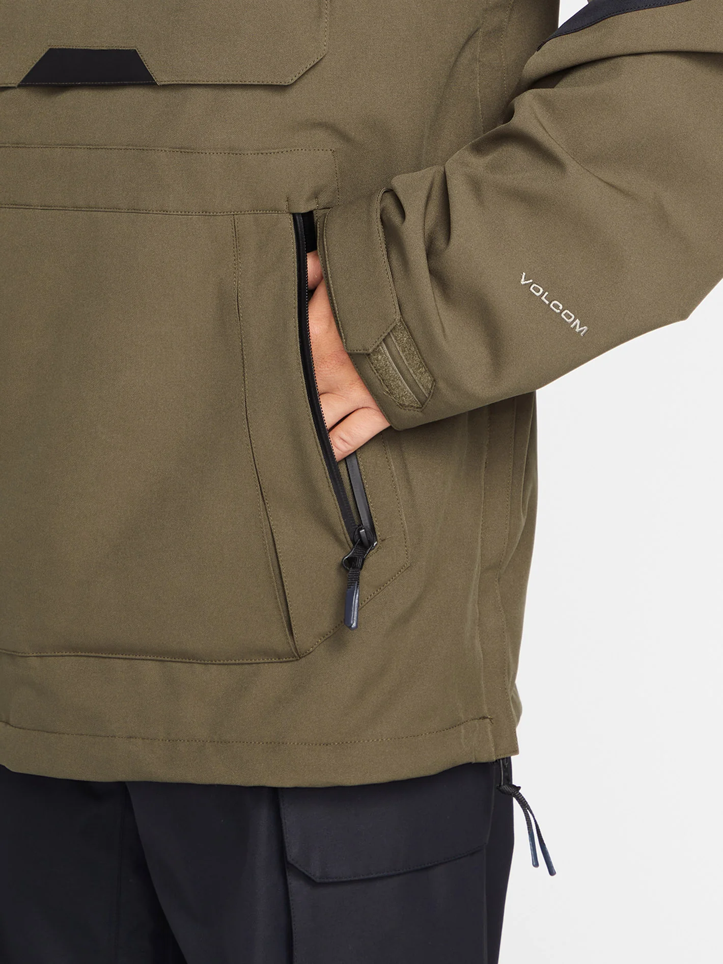 Brighton Pullover Jacket - Dark Khaki - Image 16