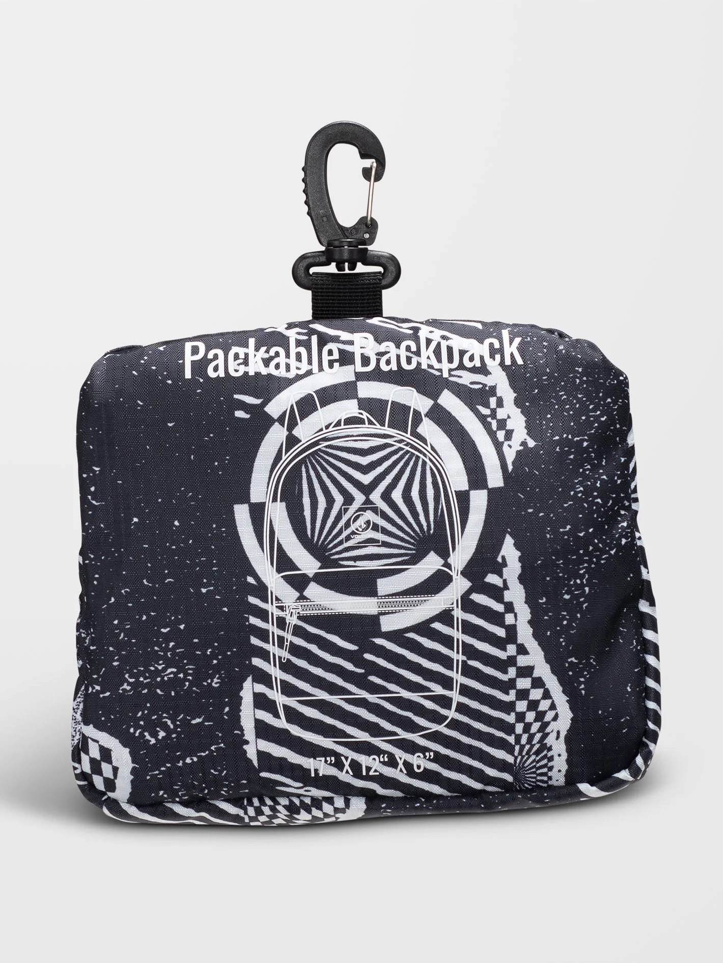 Bt Packable Backpack - Black/White - Image 5