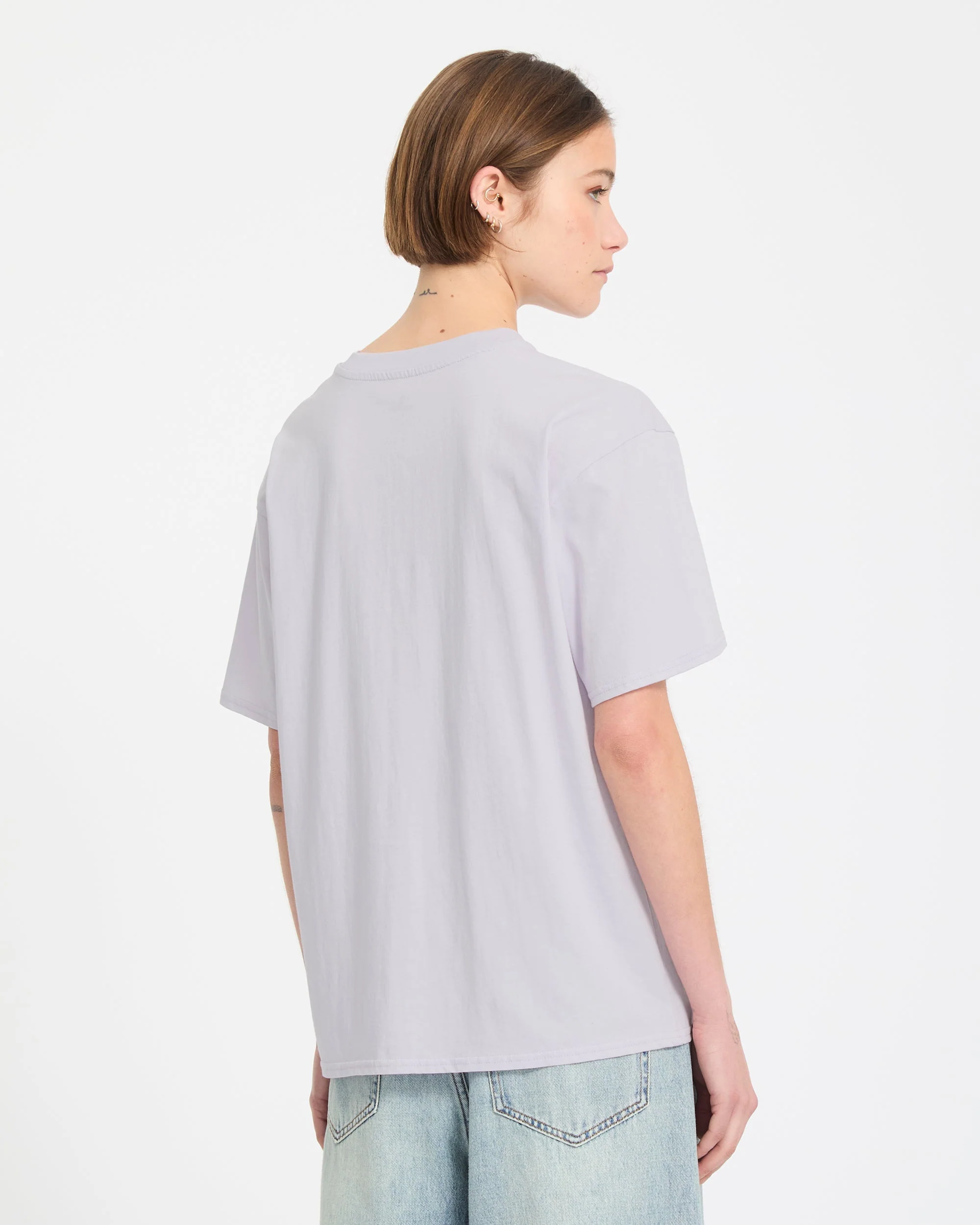 Burnout Boyfriend T-Shirt - Dusty Lavender - Image 2