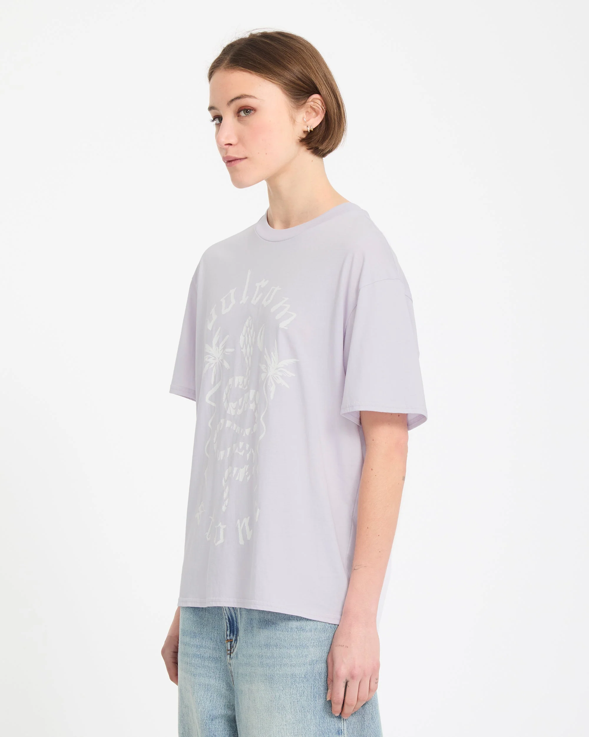 Burnout Boyfriend T-Shirt - Dusty Lavender - Image 3
