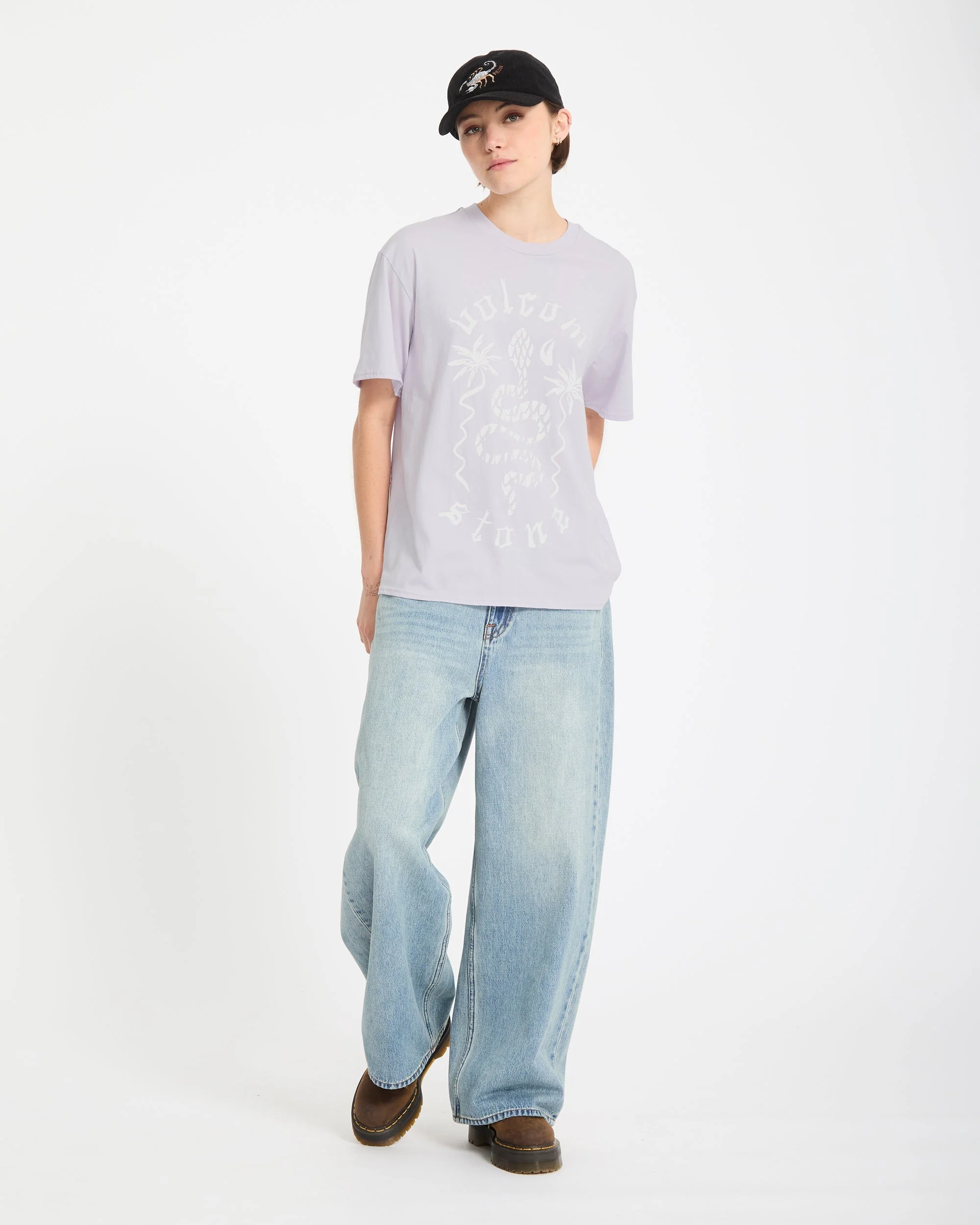 Burnout Boyfriend T-Shirt - Dusty Lavender - Image 5