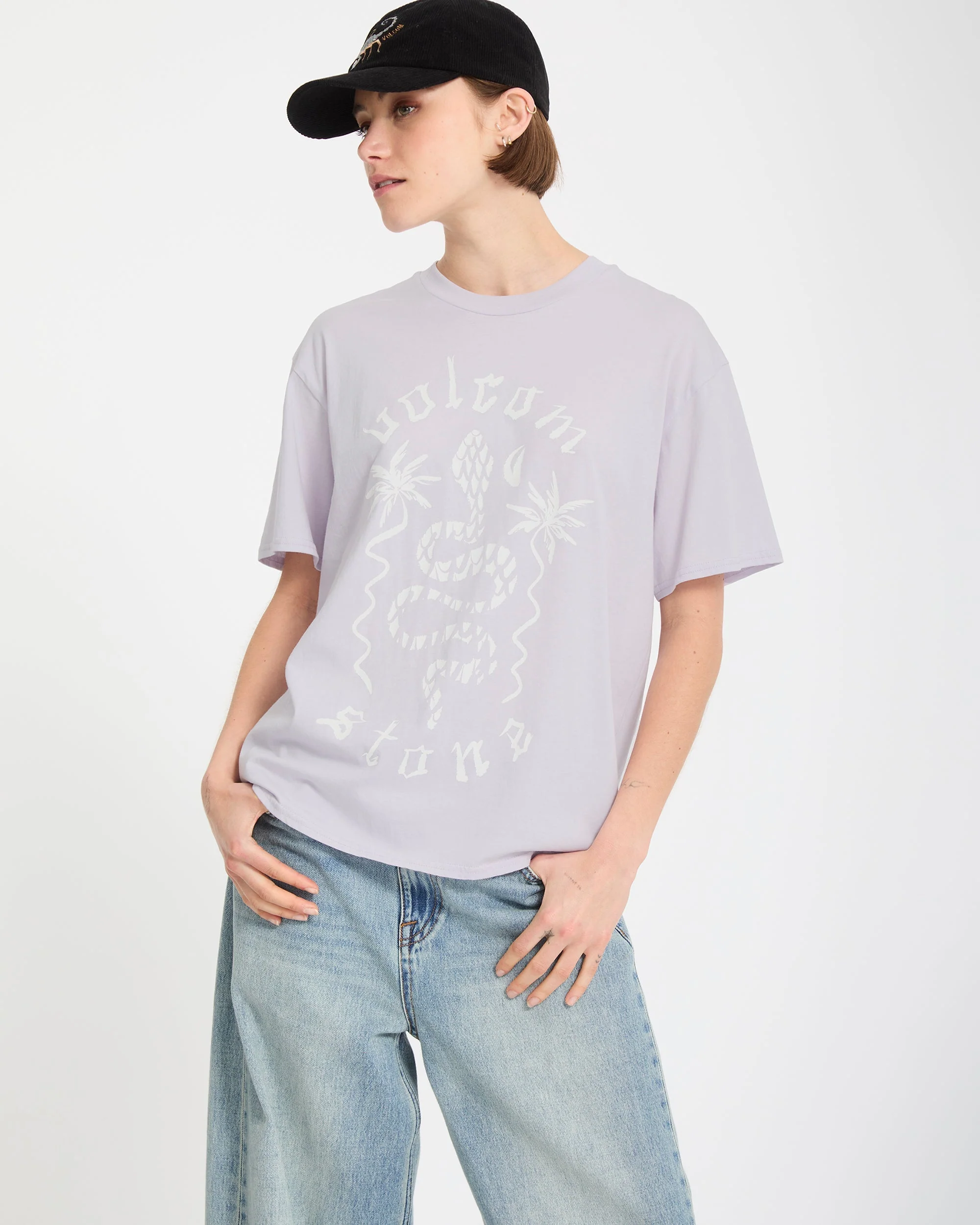 Burnout Boyfriend T-Shirt - Dusty Lavender - Image 6