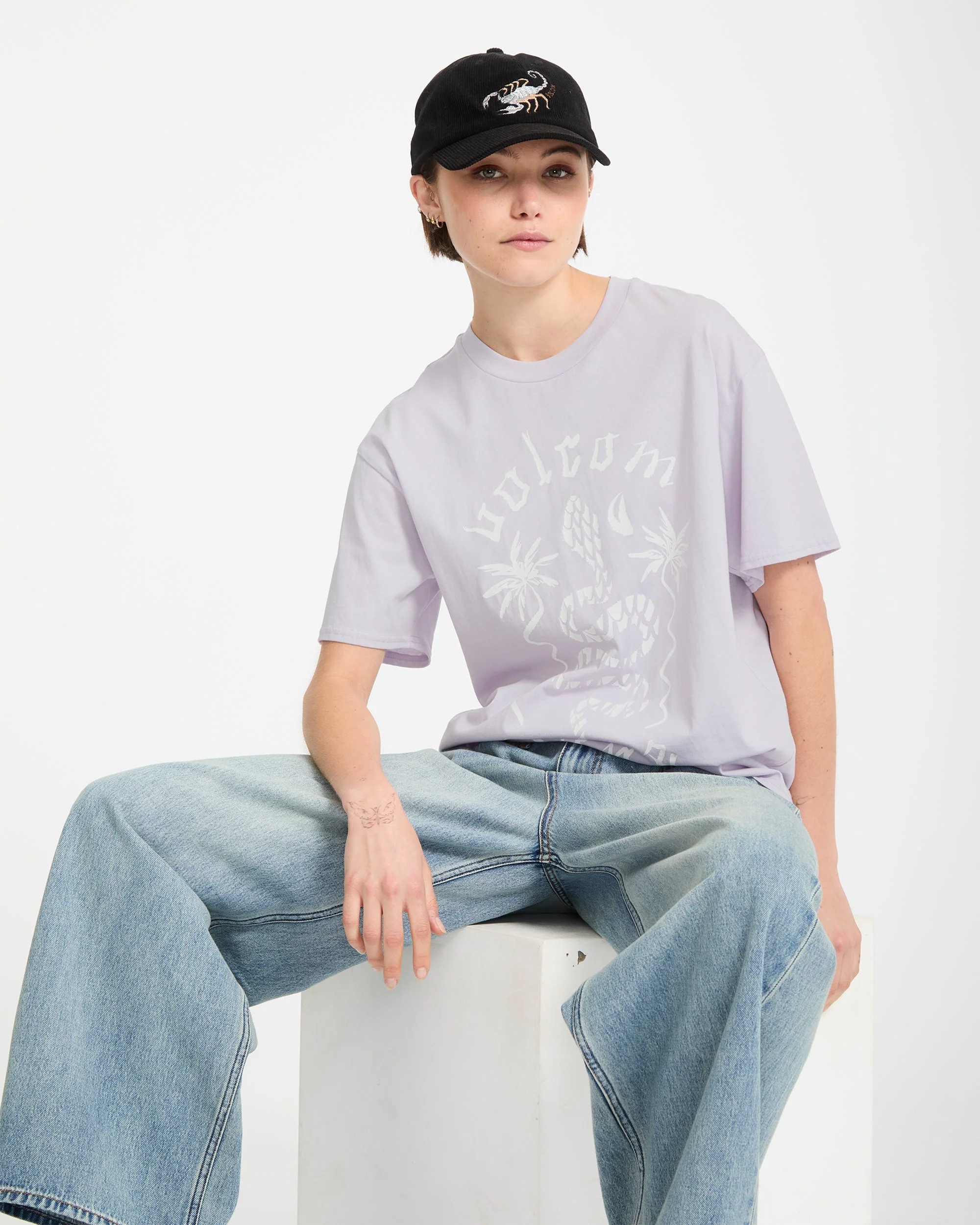 Burnout Boyfriend T-Shirt - Dusty Lavender - Image 7