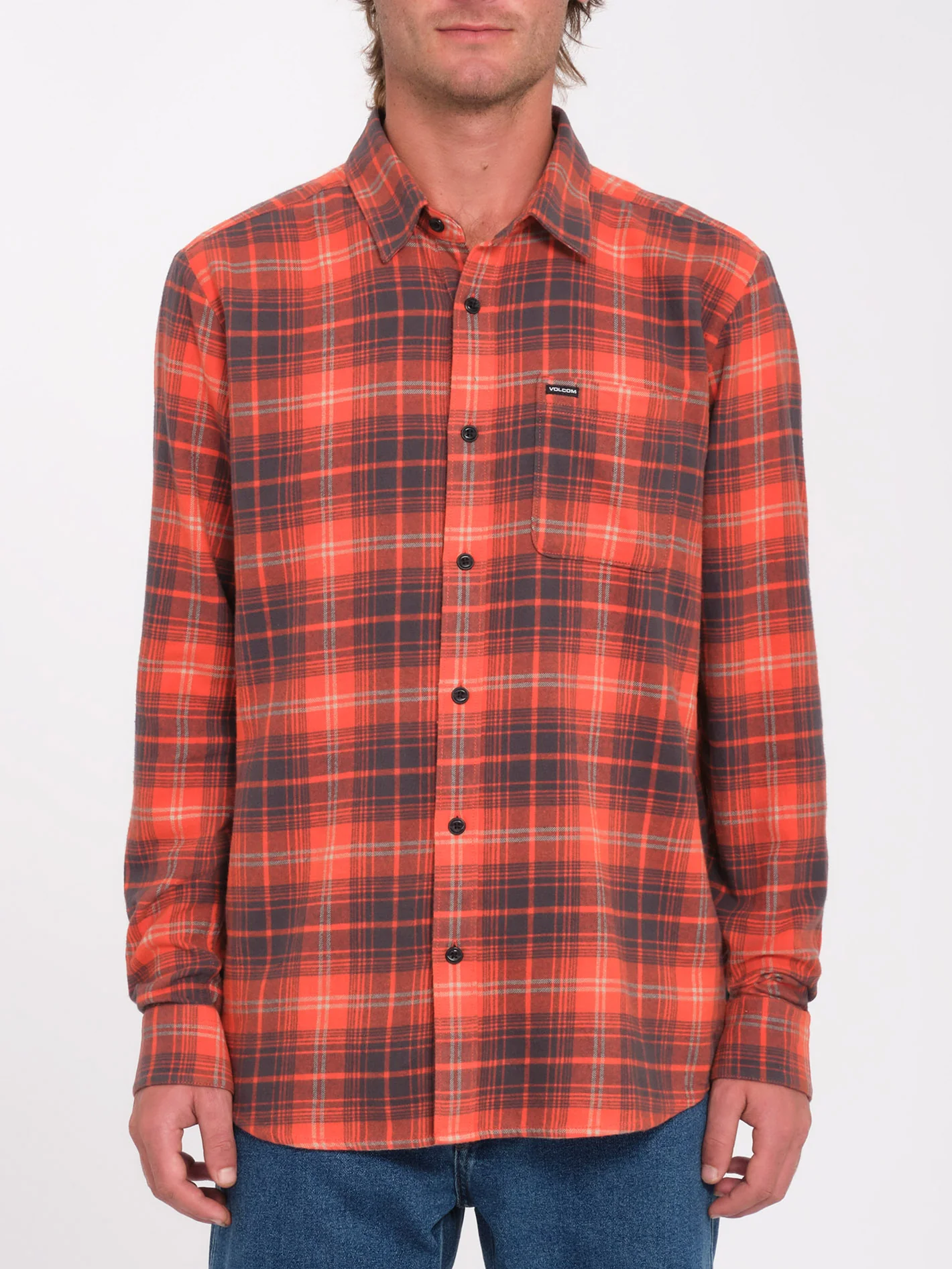 Caden Plaid Shirt - Bright Red