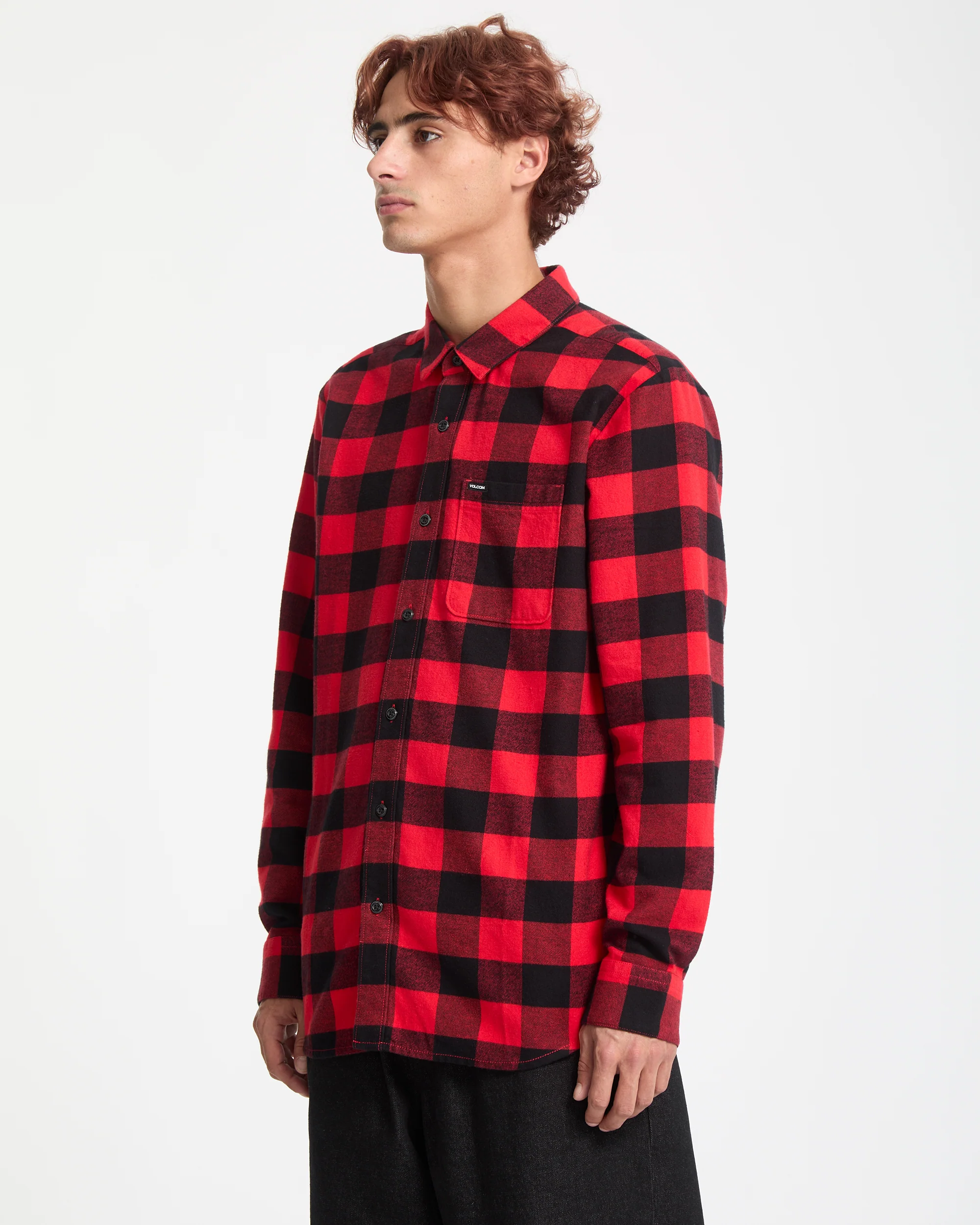 Caden Plaid Shirt - Lifeguard Red - Image 7