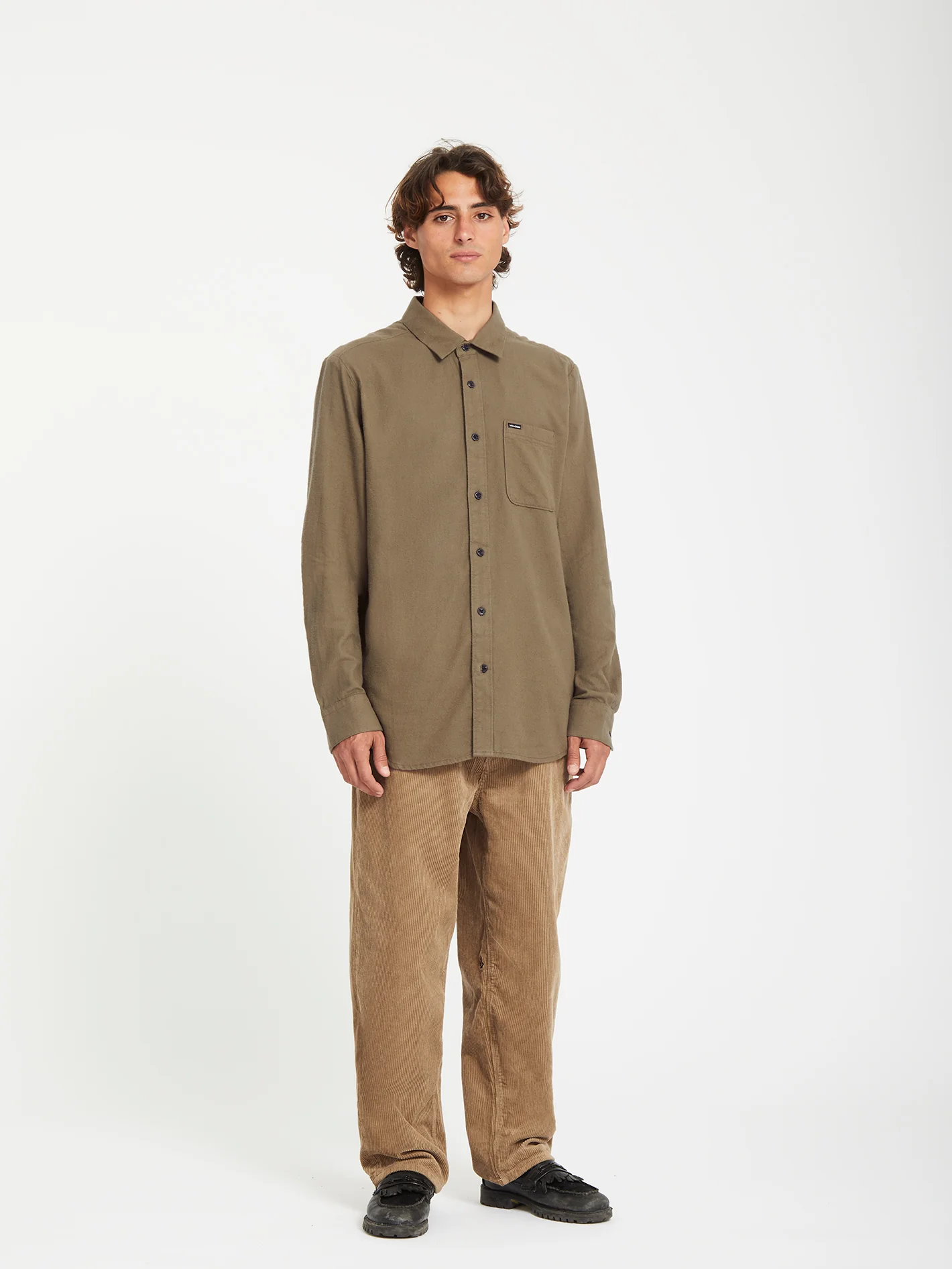 Caden Solid Shirt - Wintermoss - Image 2