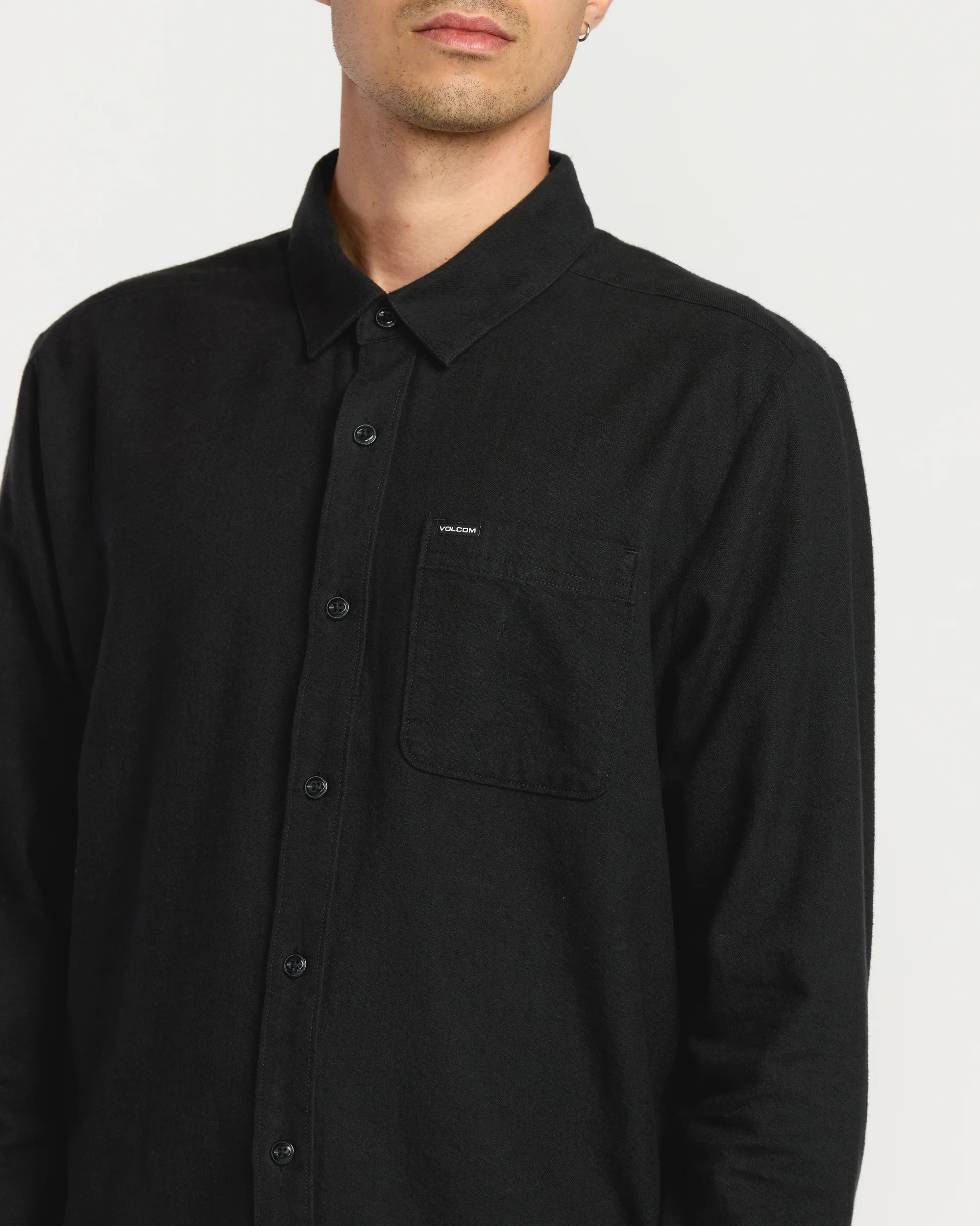 Caden Solid Shirt - Antique Black - Image 3