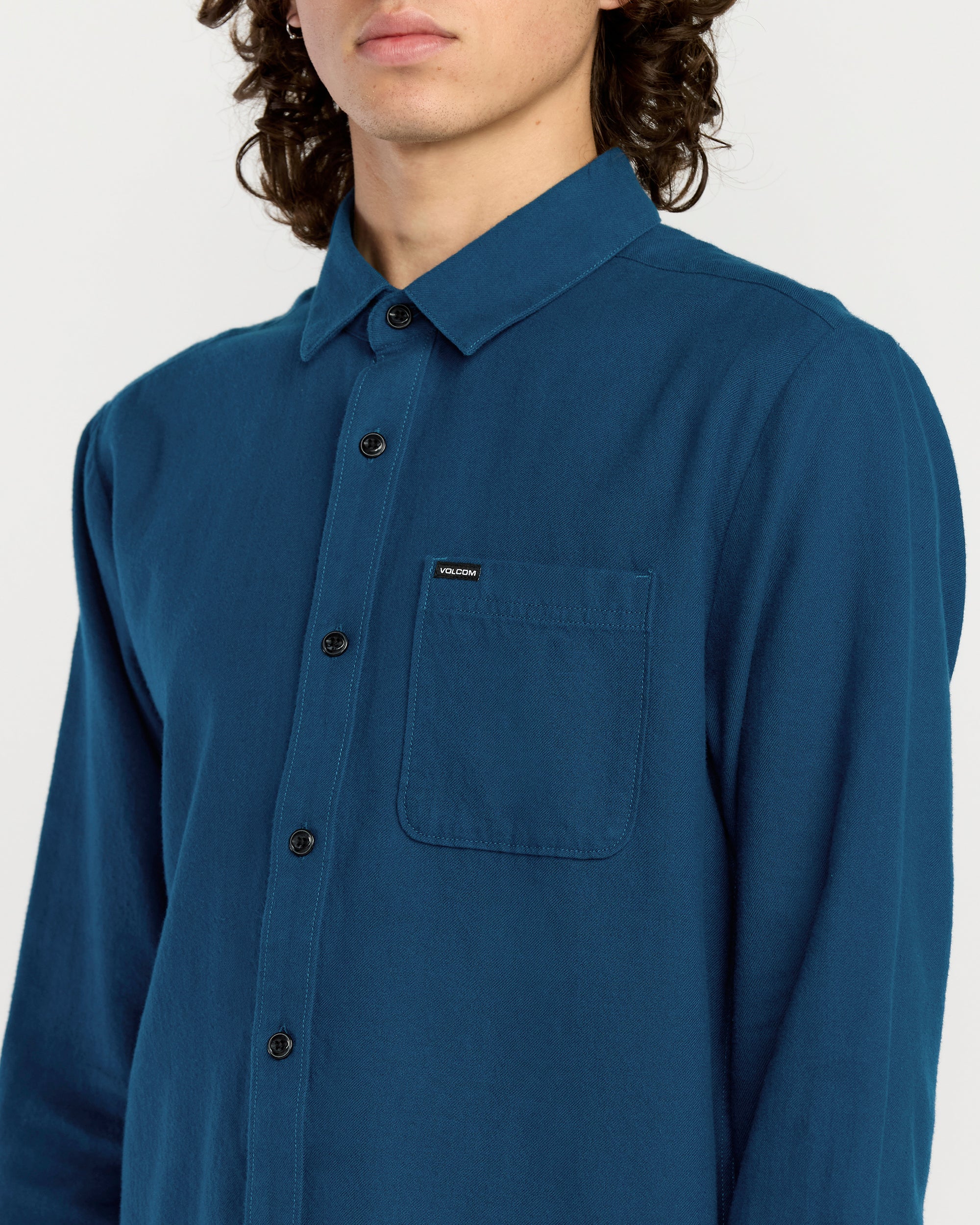 Caden Solid Shirt - Cosmic Blue - Image 3