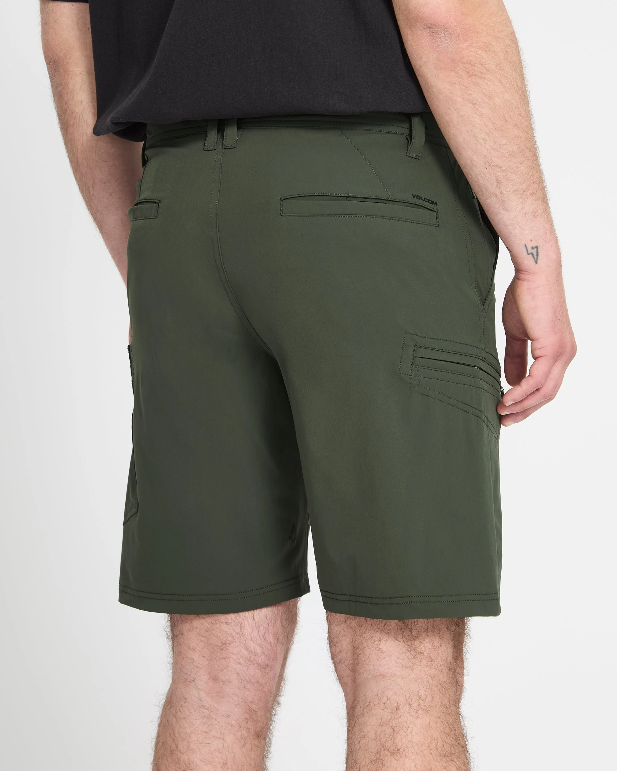 Cashed In Cargo 20" Hybrid Short - Squadron Green - Image 3