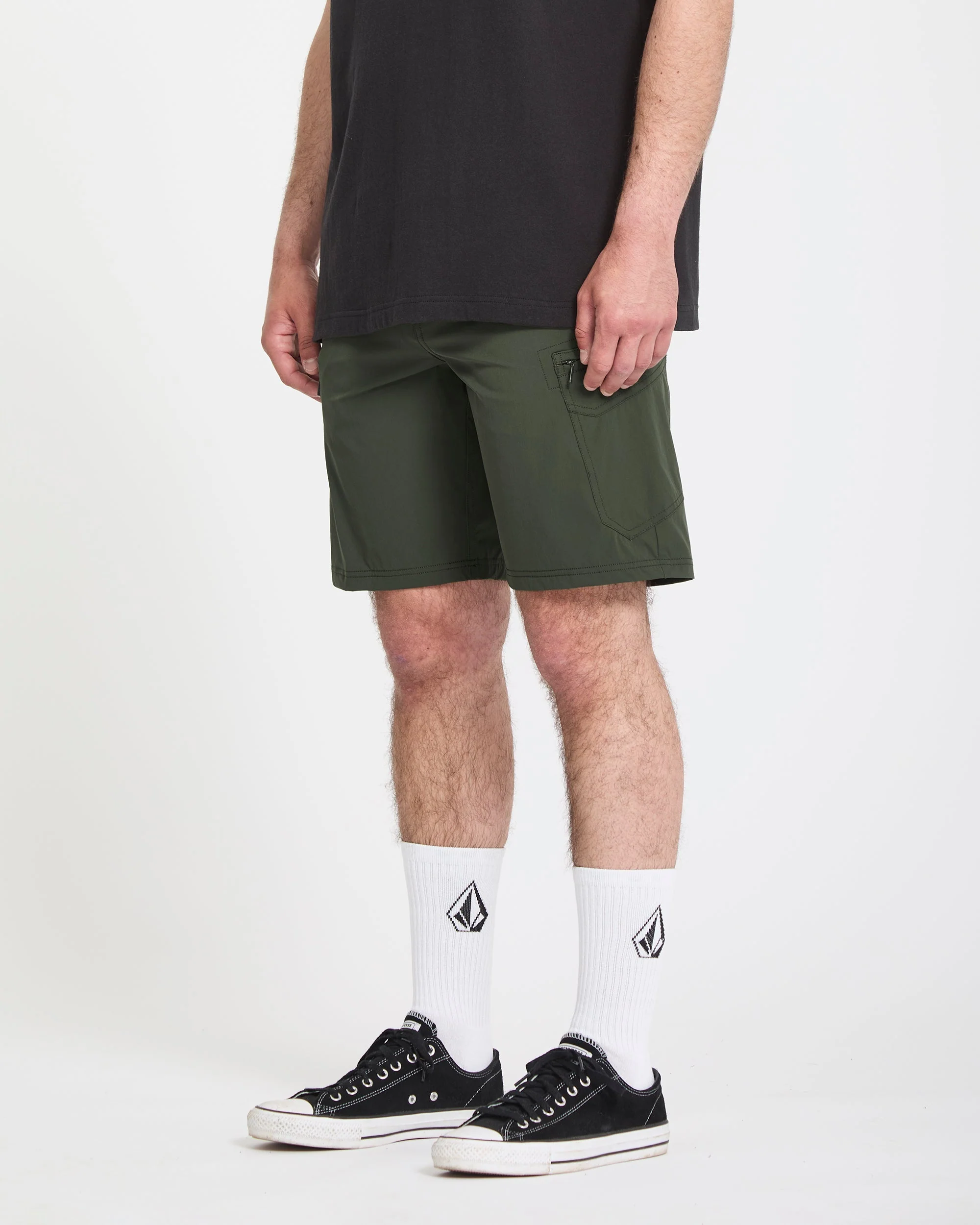 Cashed In Cargo 20" Hybrid Short - Squadron Green - Image 4