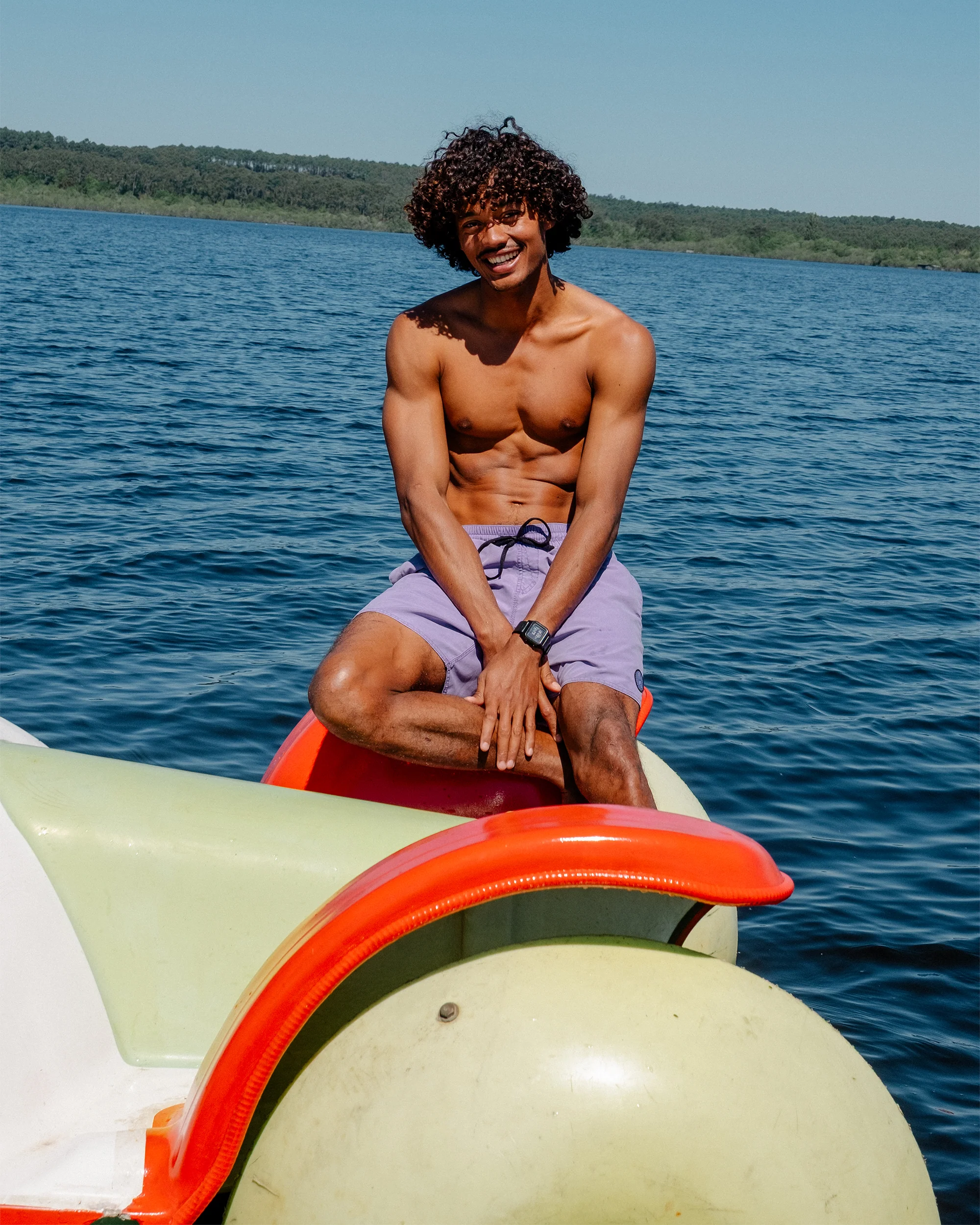 Center Trunk 17" Boardshort - Violet - Image 4