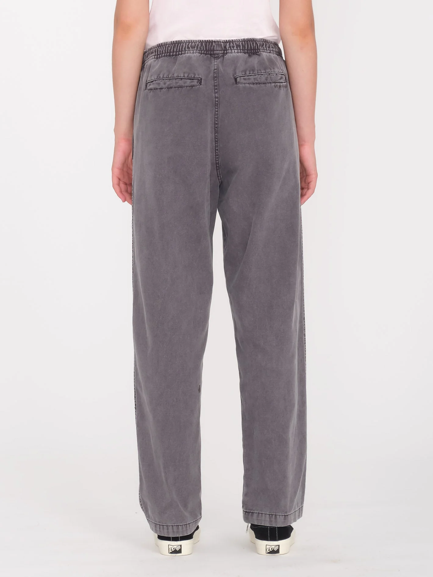 Cheellin Elastic Waist Trousers - VINTAGE BLACK - Image 2
