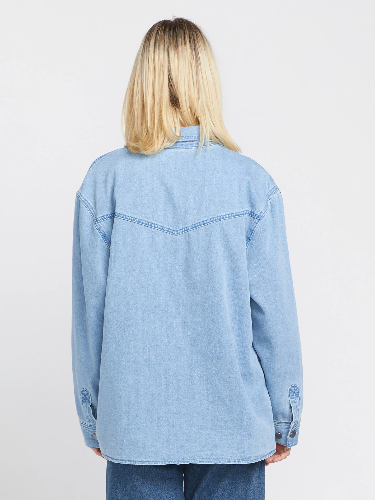 Chill Trap Shacket Jacket - China Blue - Image 3