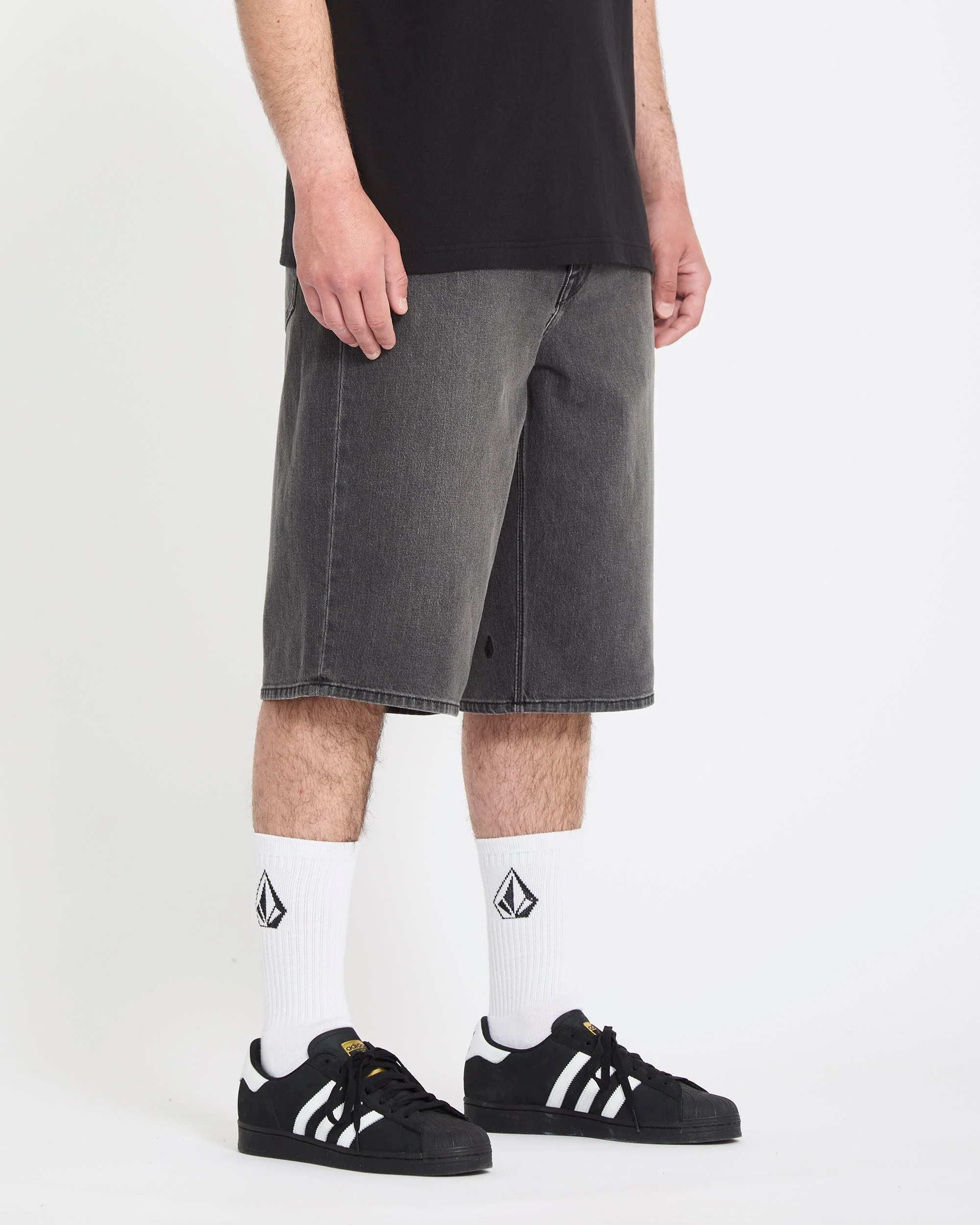 Chillow 24" Denim Short - Black Grey - Image 5
