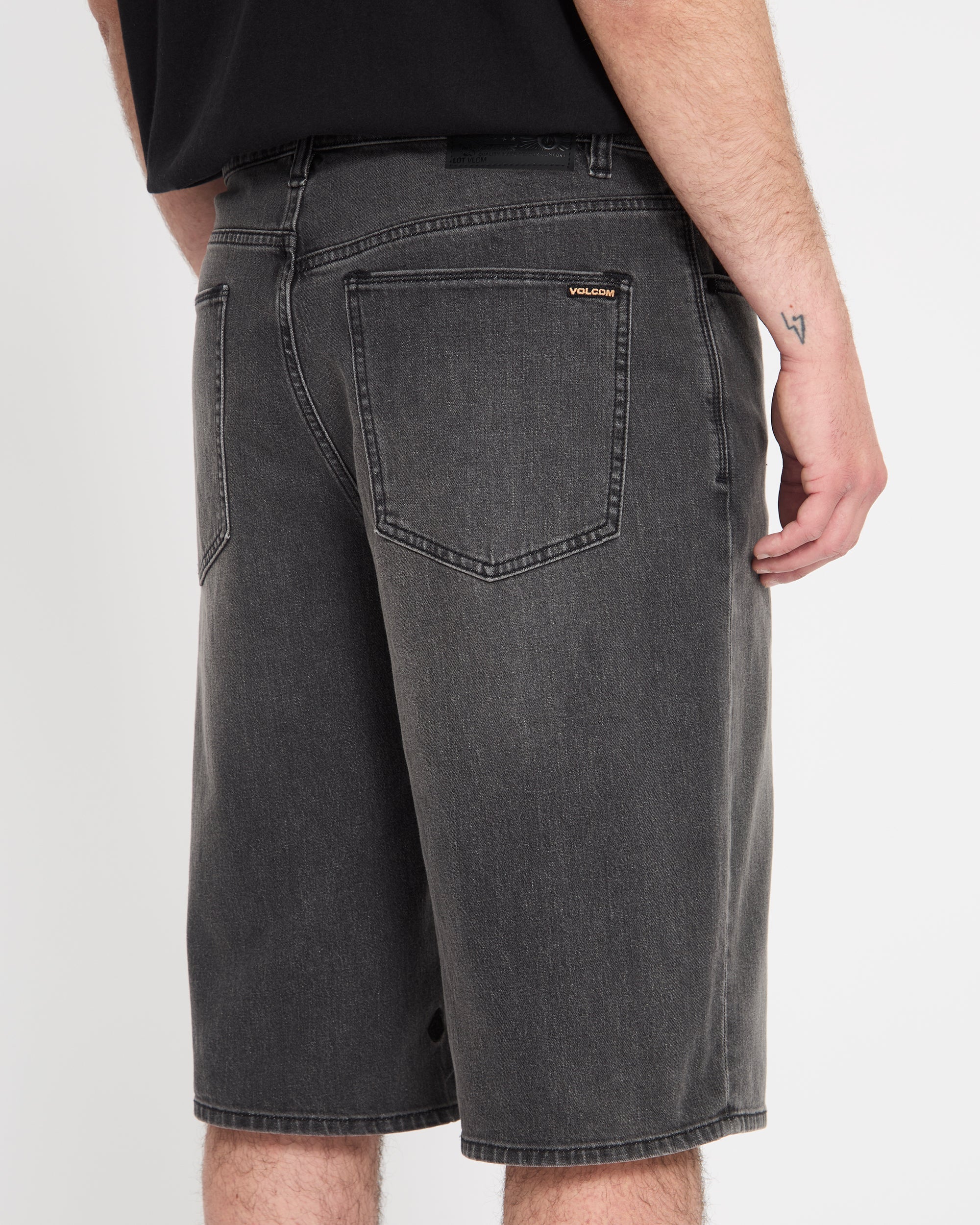 Chillow 24" Denim Short - Black Grey - Image 6