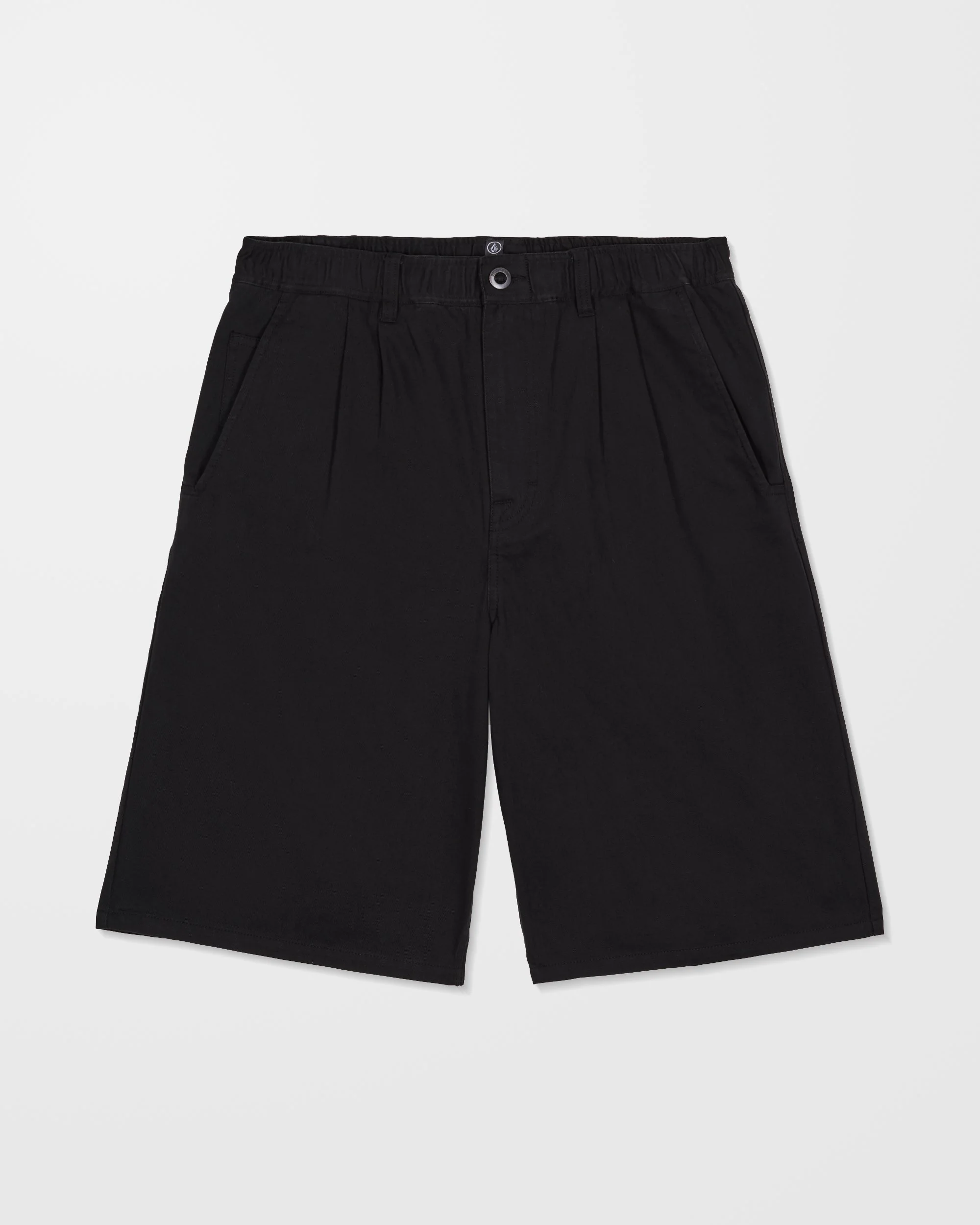 Chillow Pleat 24" Elasticated Waist Chino Short - Black - Image 7