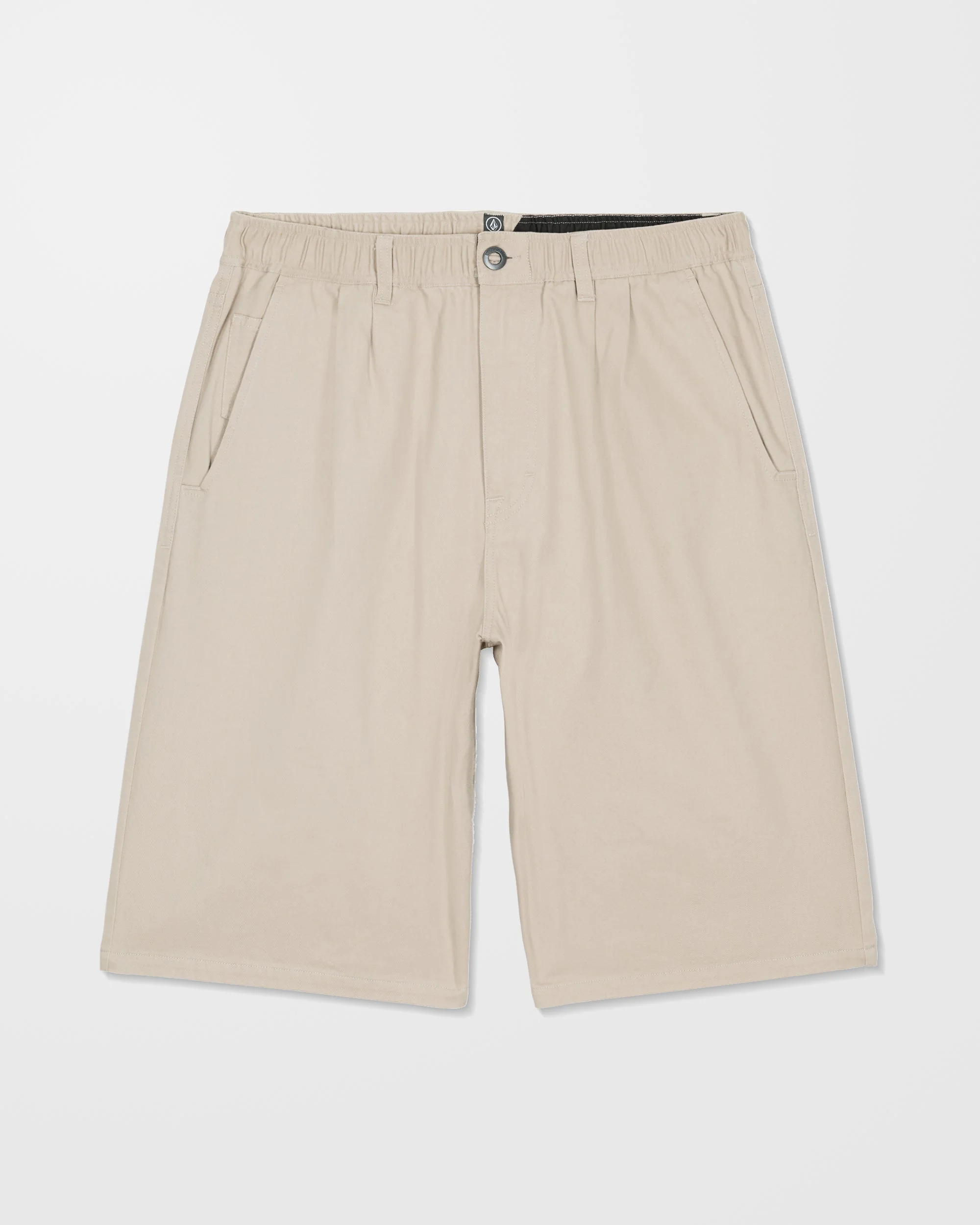 Chillow Pleat 24" Elasticated Waist Chino Short - Light Khaki - Image 10