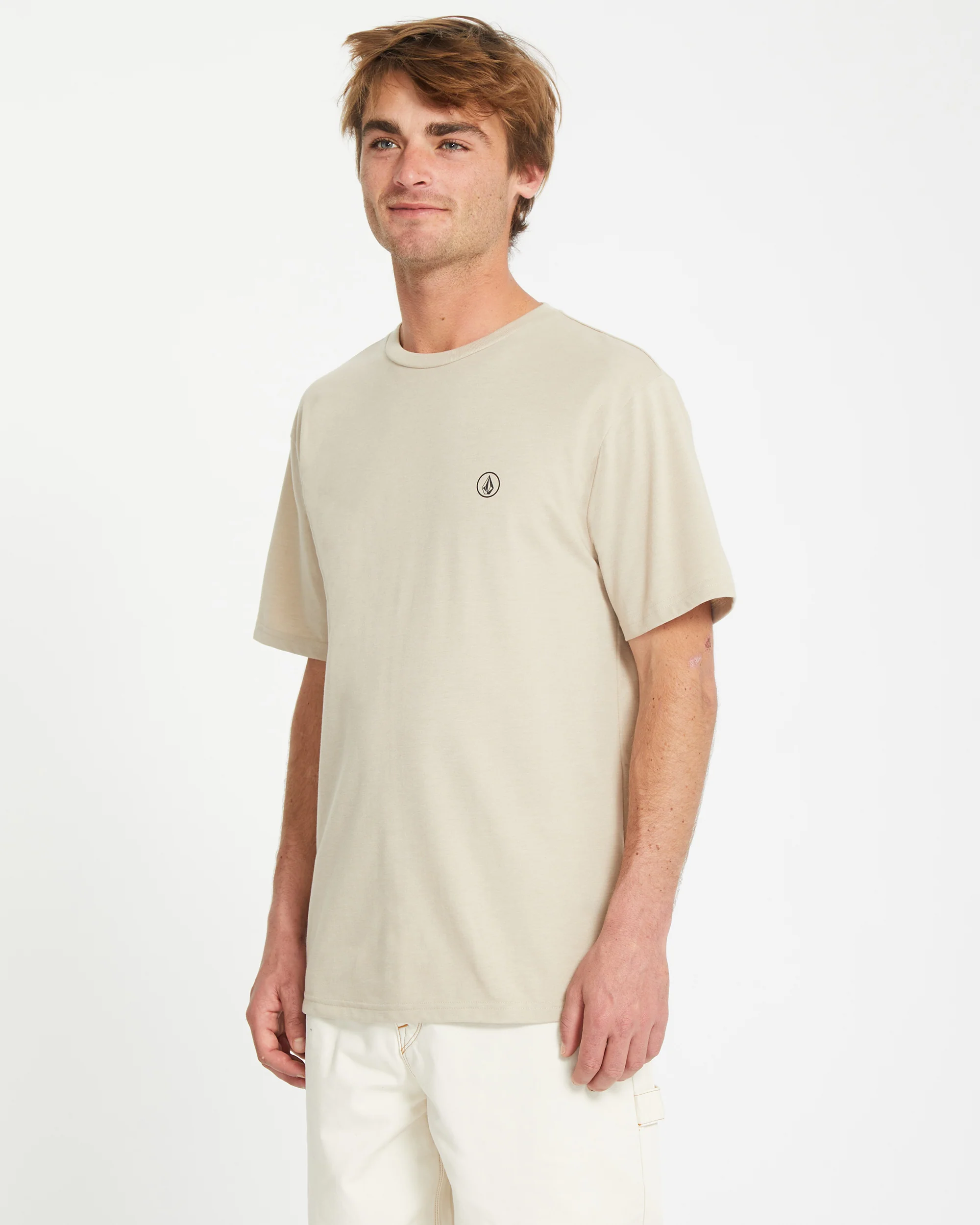 Circle Blanks T-shirt - LIGHT KHAKI - Image 6