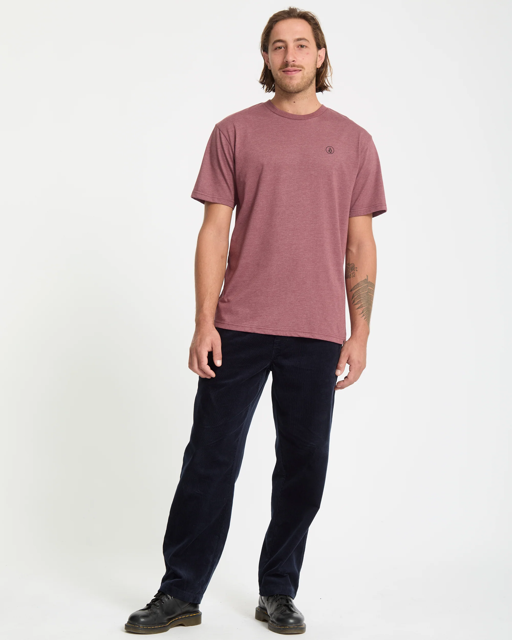 Circle Blanks T-Shirt - Merlot - Image 5
