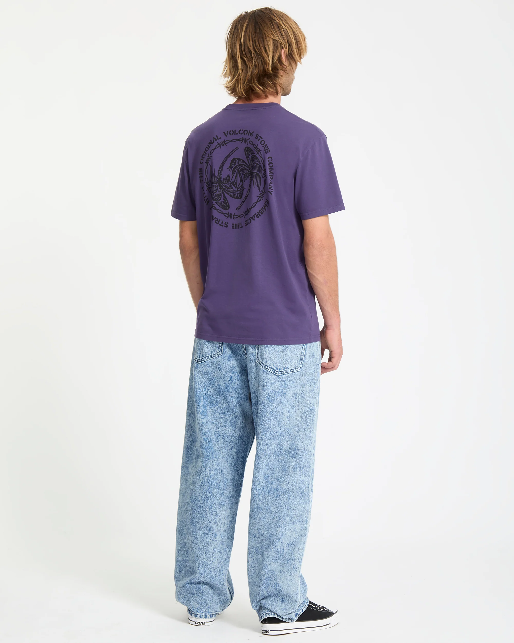 Circlepalm T-Shirt - Dark Purple - Image 4