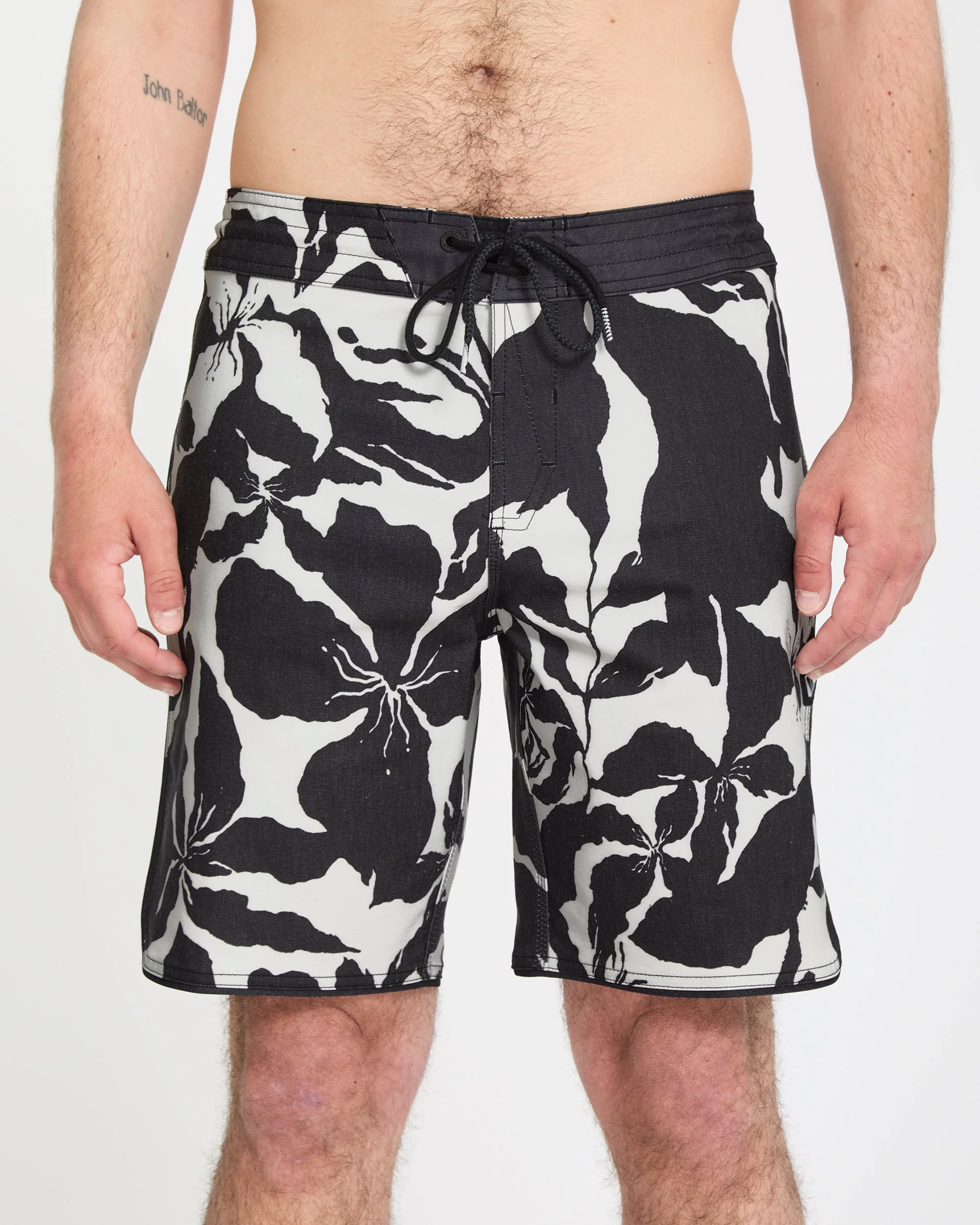 Contact Scallop Stoney 19" Boardshort - Off White - Image 4