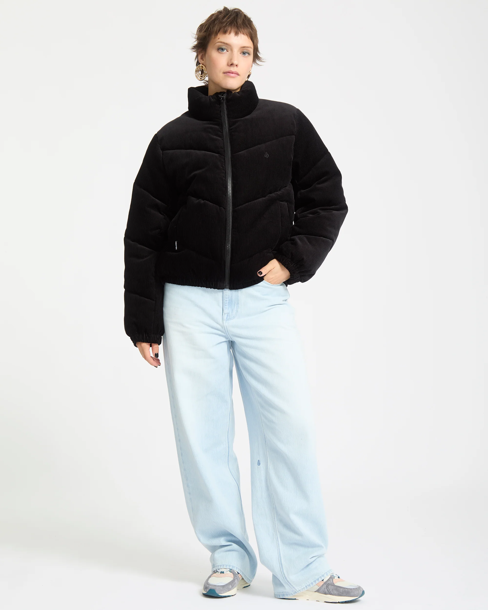 Cord'N Stone Puff Jacket - Black - Image 5