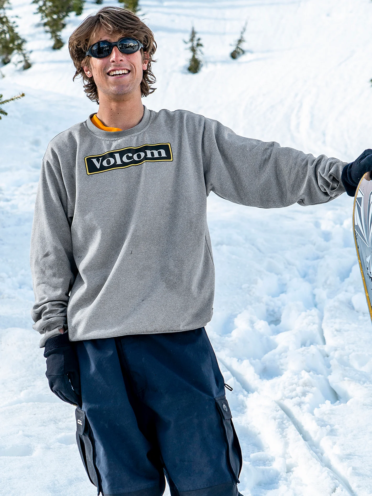 Core Hydro Crew Sweatshirt - HEATHER GREY