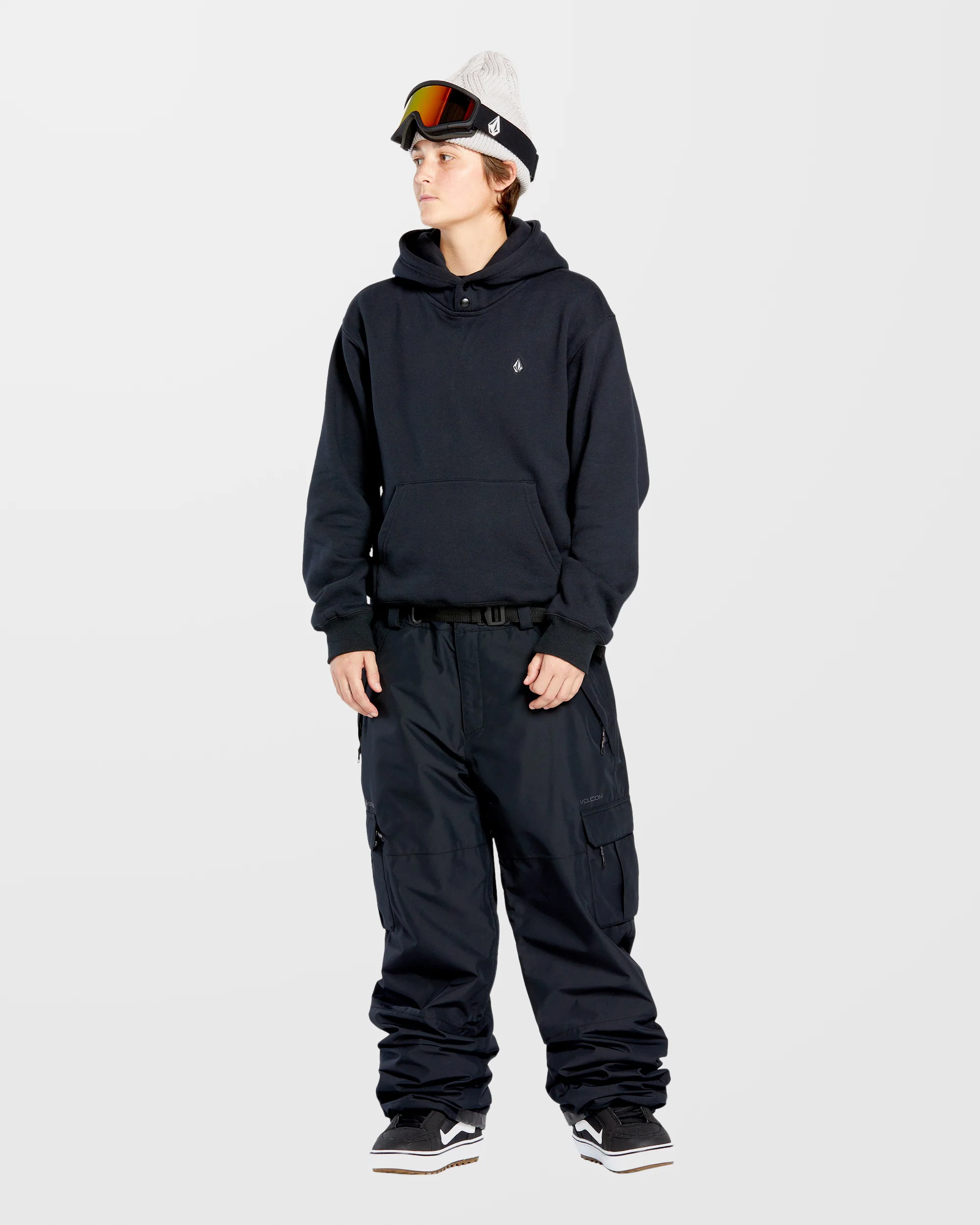 Costus Fleece Hoodie - Black - Image 2