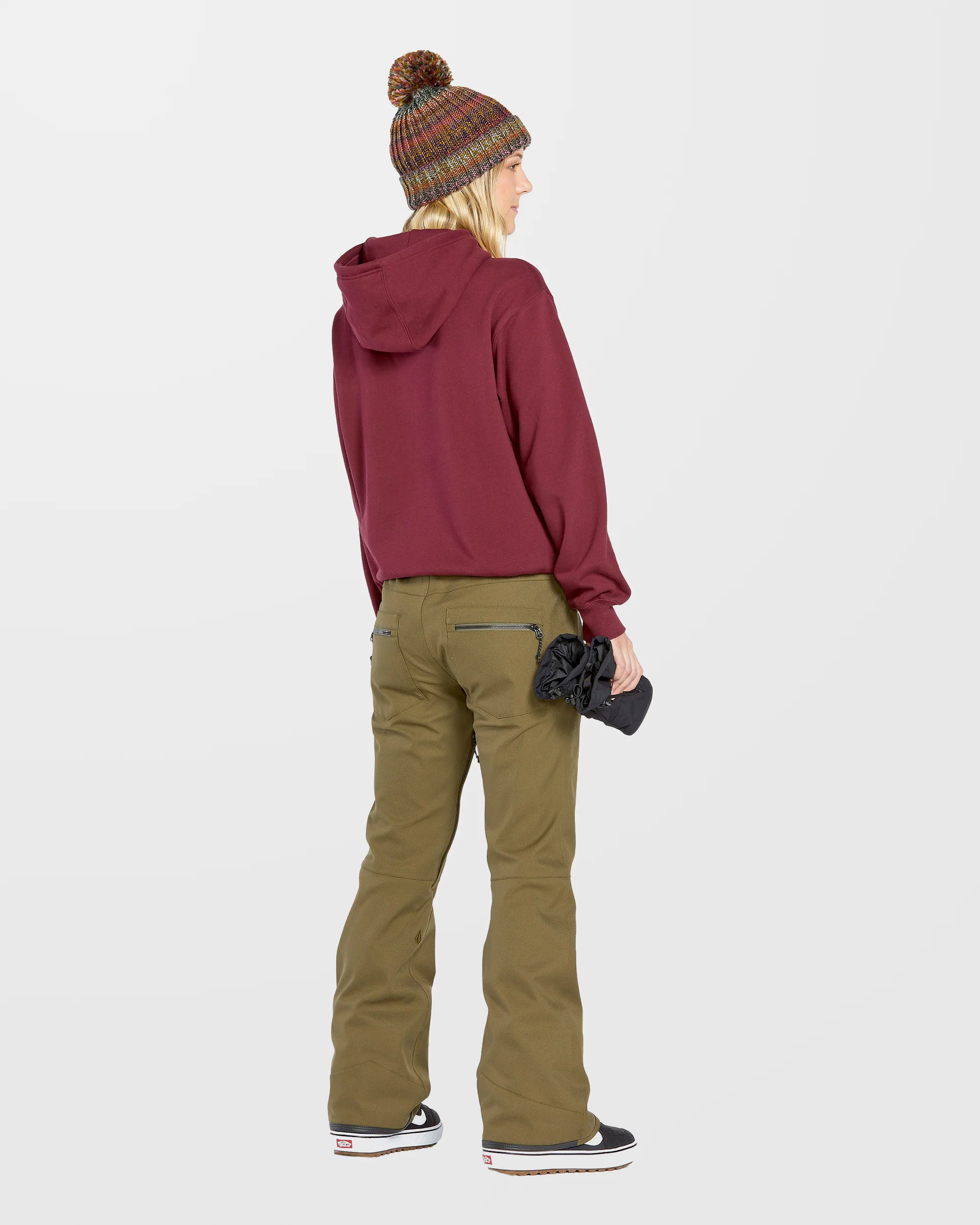Costus Fleece Hoodie - Burgundy - Image 2