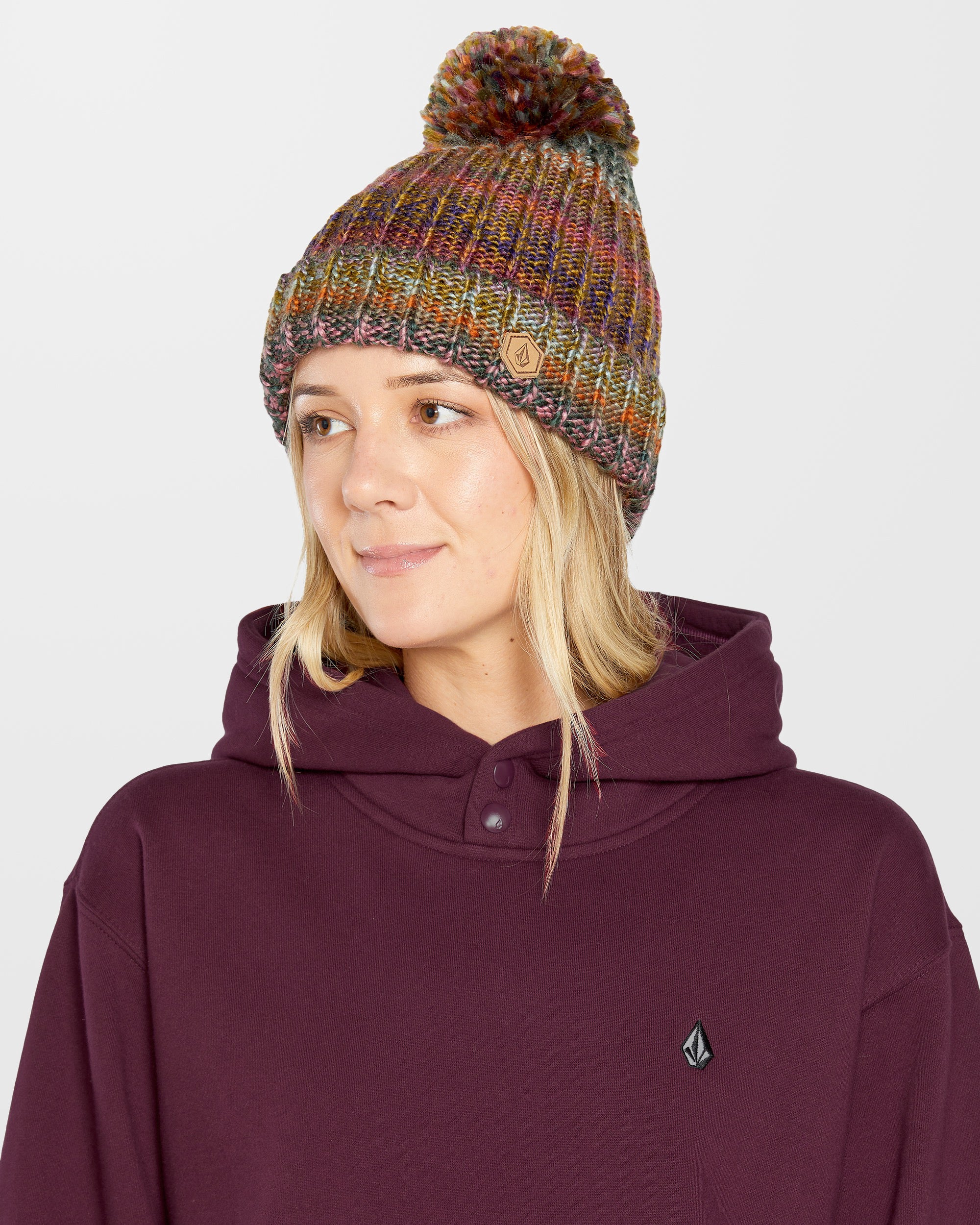 Costus Fleece Hoodie - Burgundy - Image 4