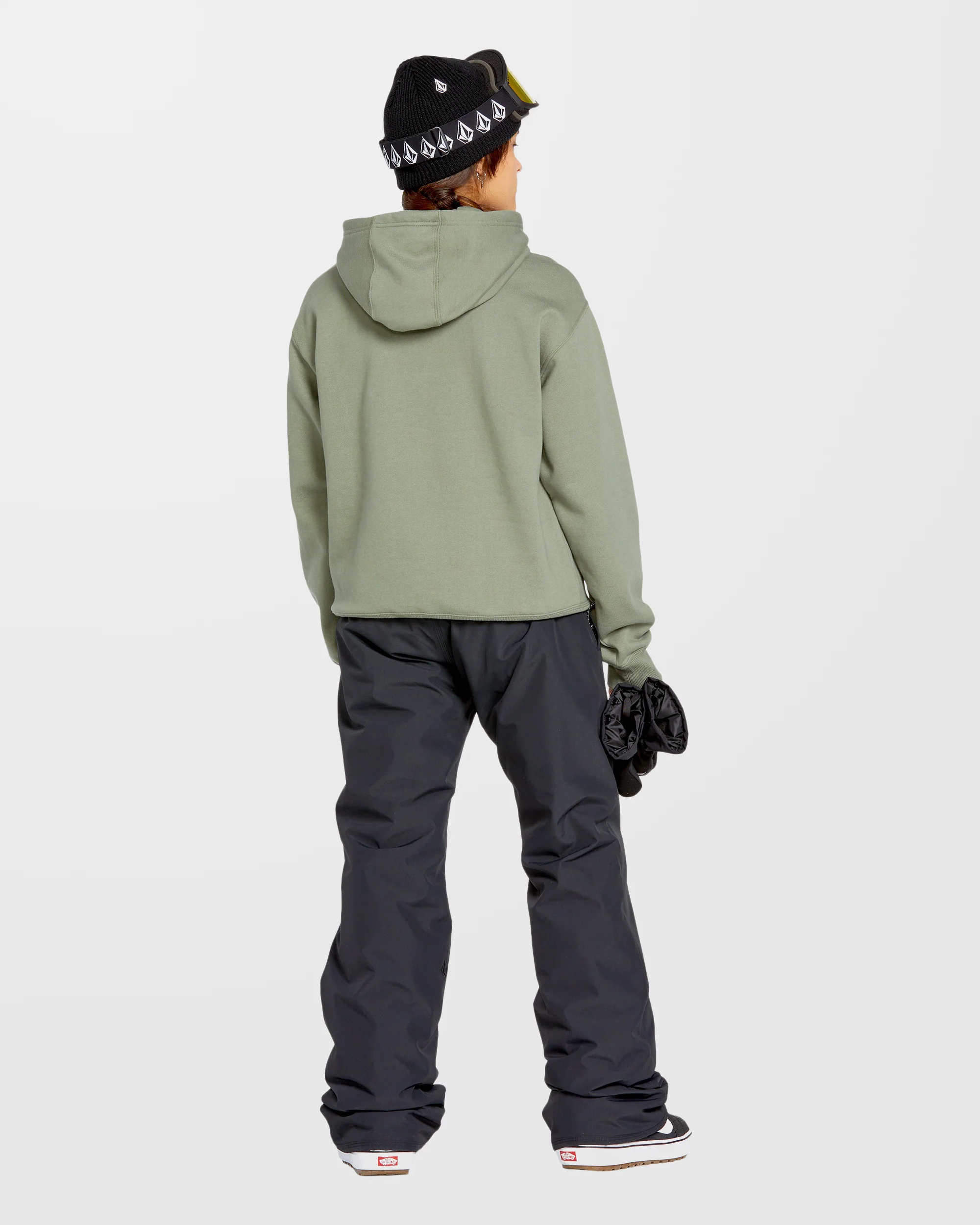 Costus Fleece Hoodie - Lichen Green - Image 4