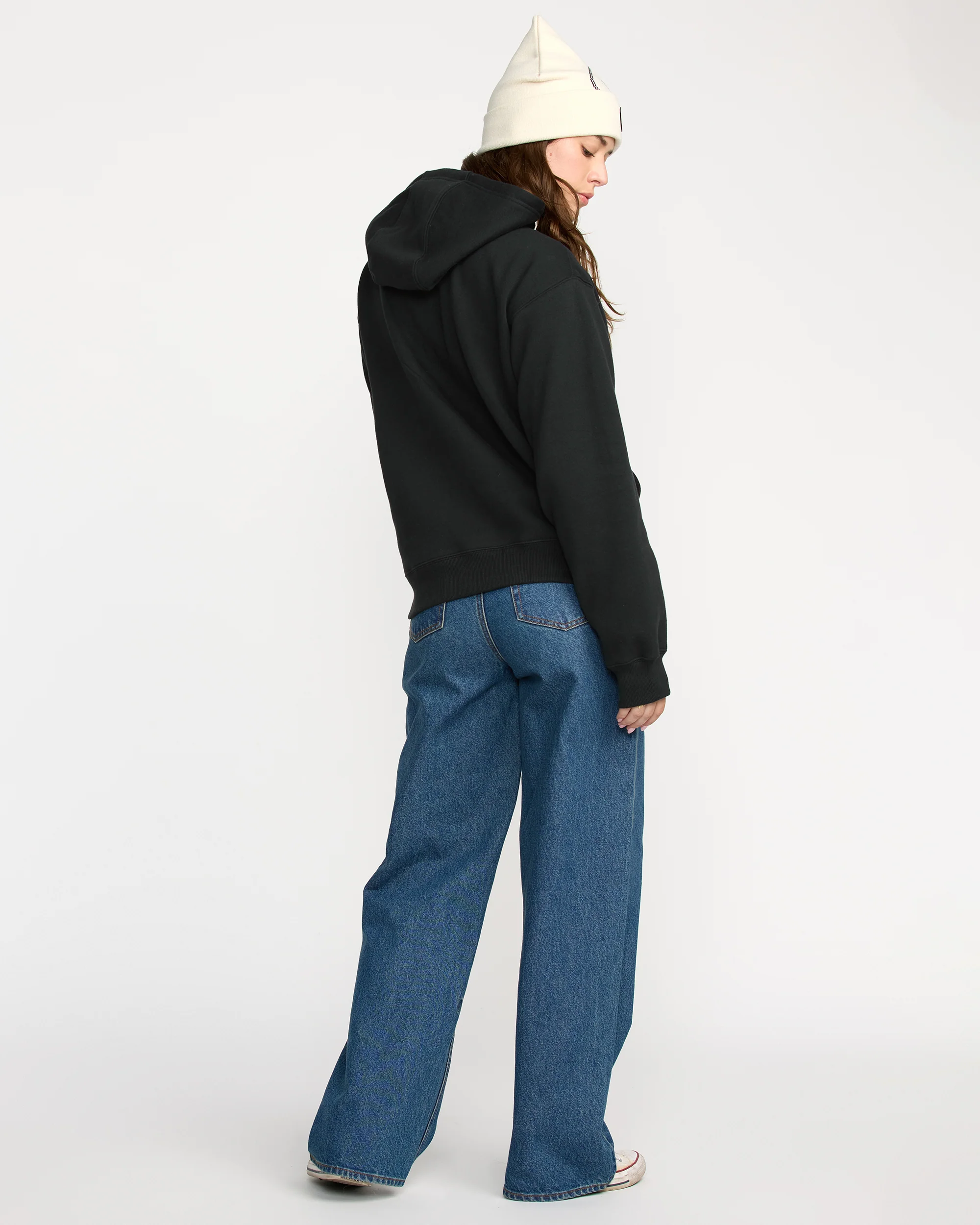 Costus Fleece Hoodie - Black - Image 4