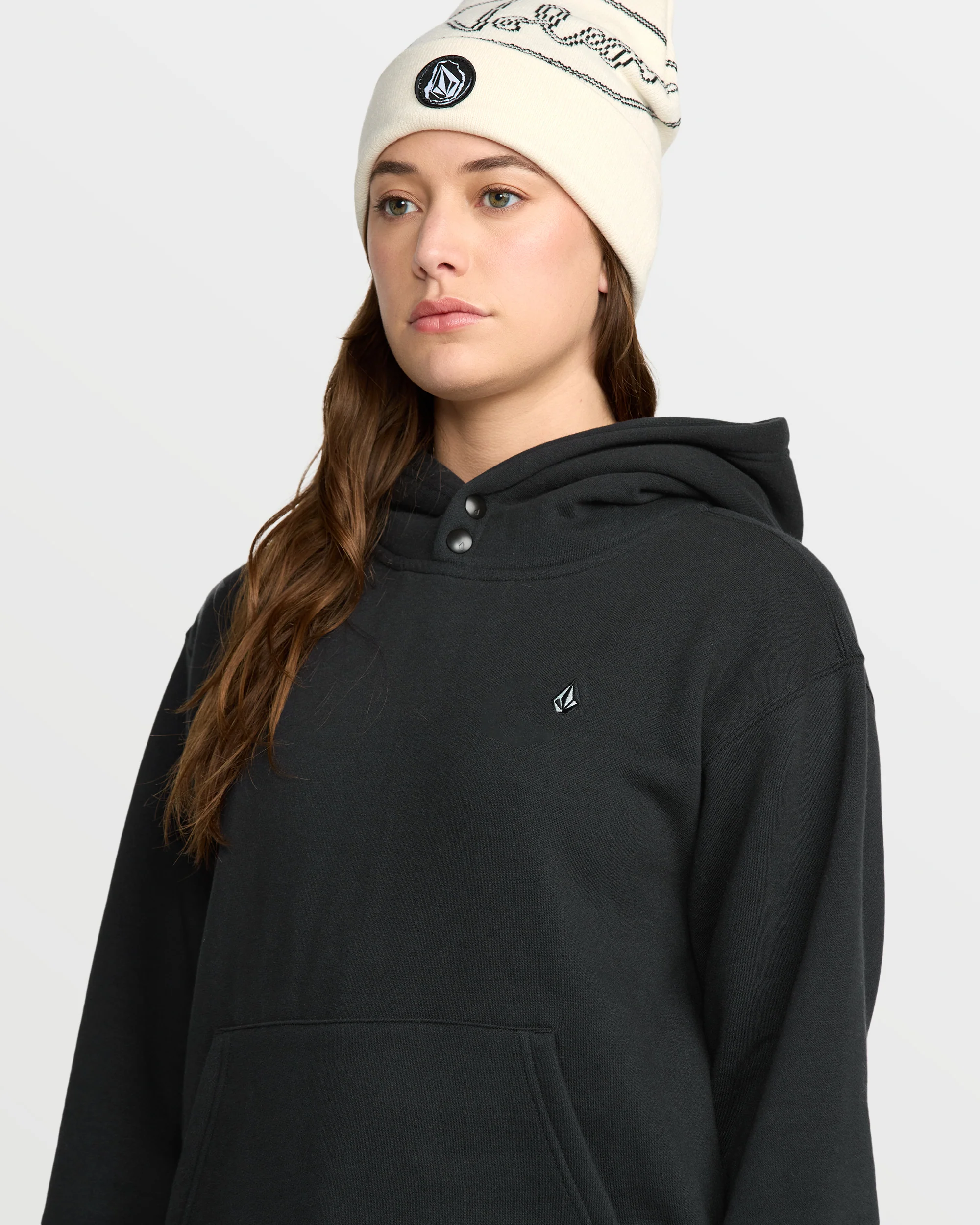 Costus Fleece Hoodie - Black - Image 5