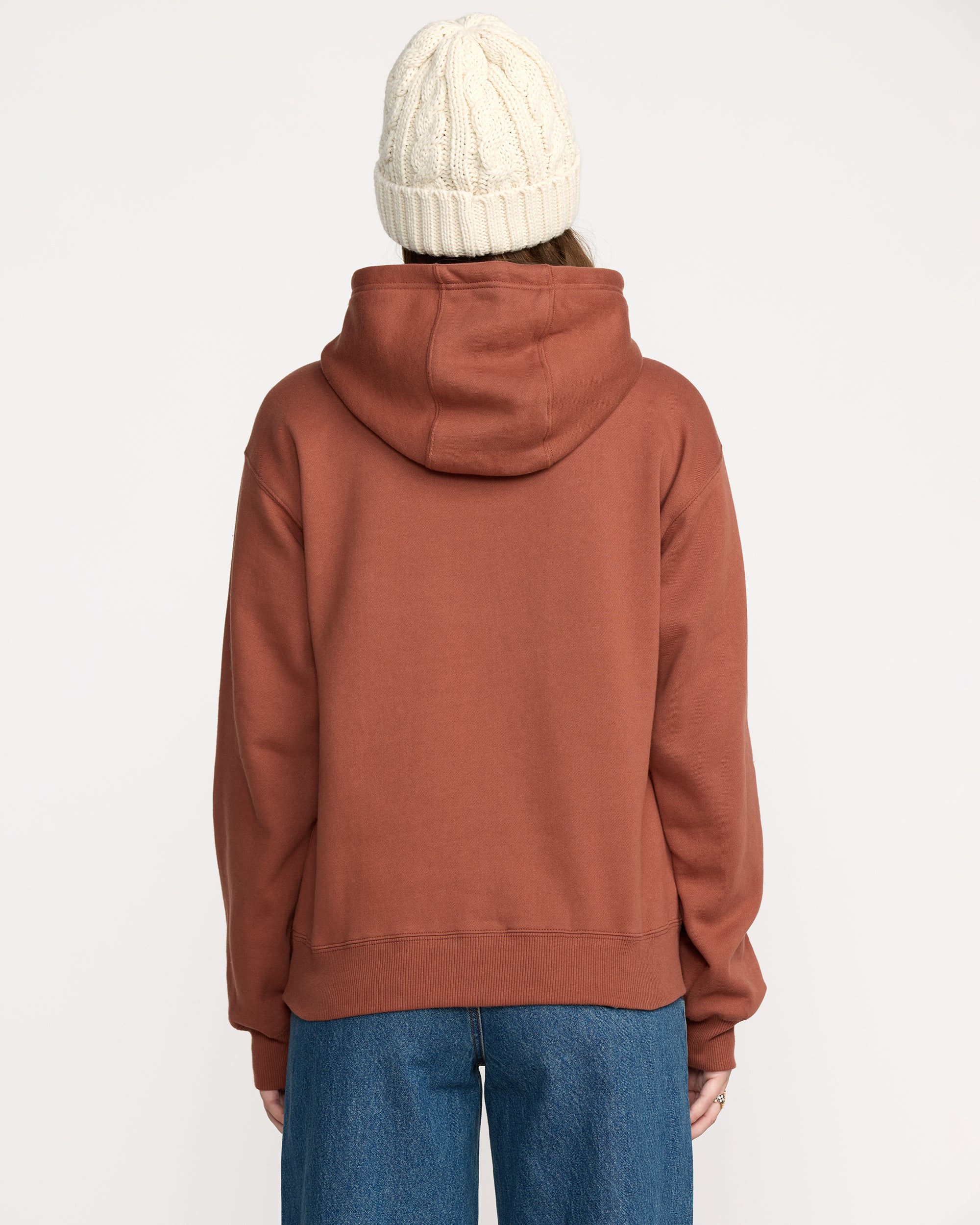 Costus Fleece Hoodie - Henna - Image 2