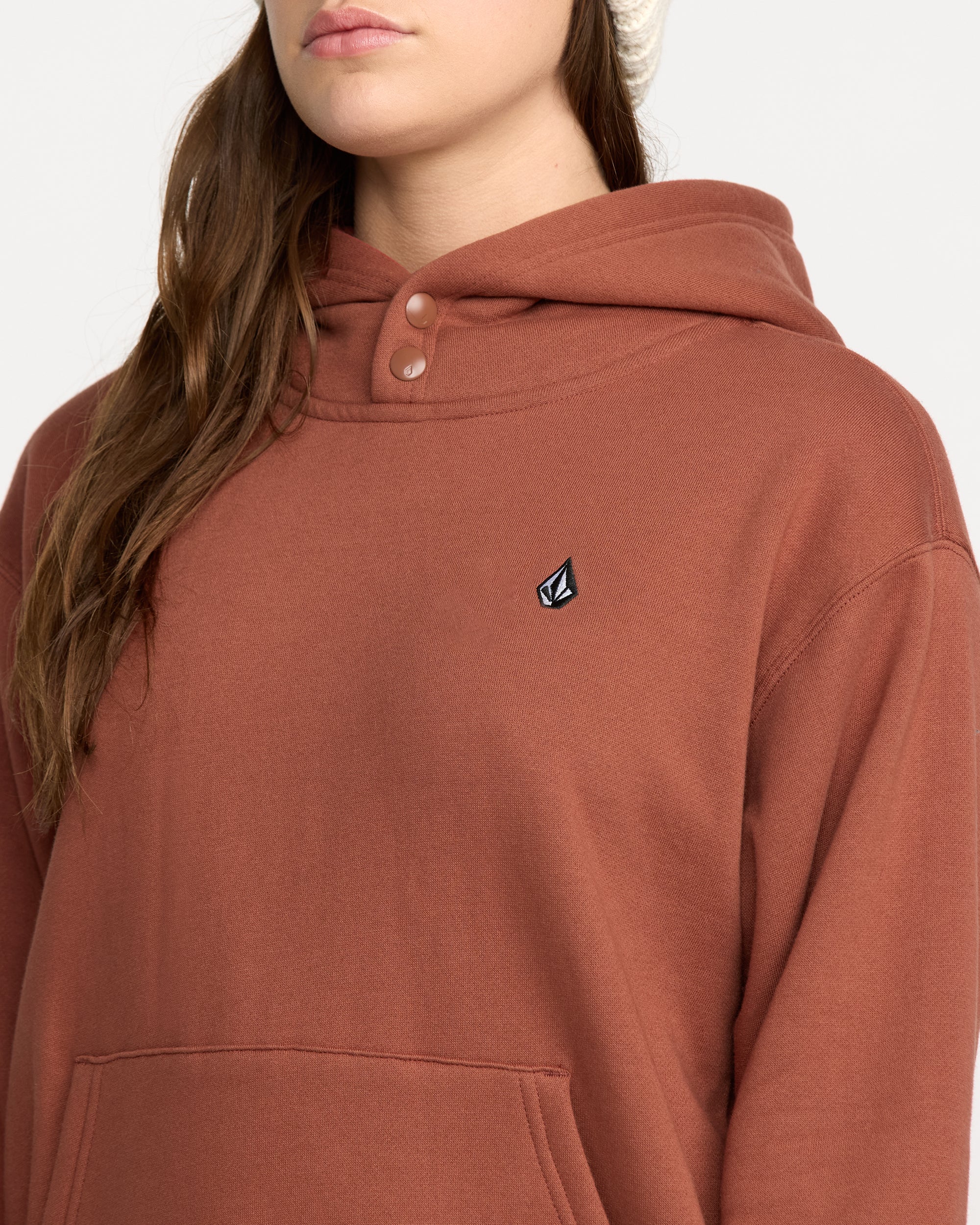 Costus Fleece Hoodie - Henna - Image 5