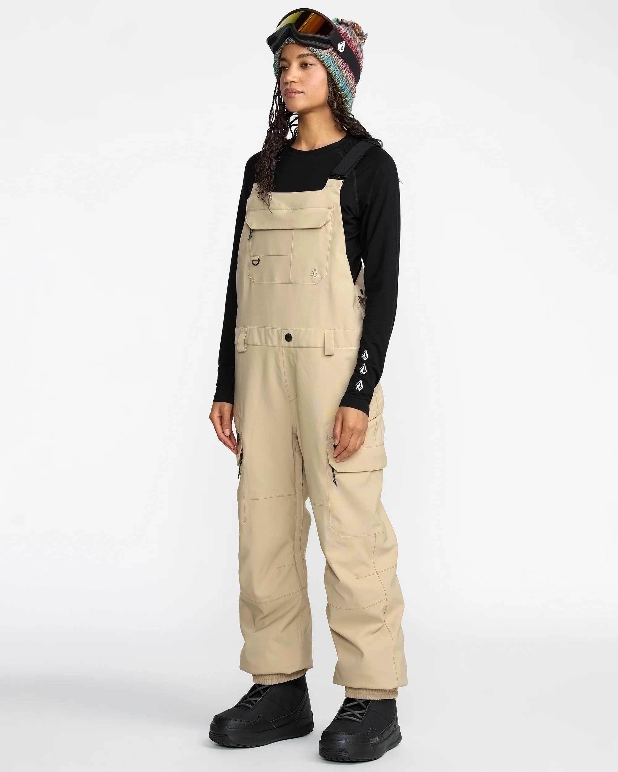 Creston 3D Stretch Bib Overall - Oatmeal - Image 10